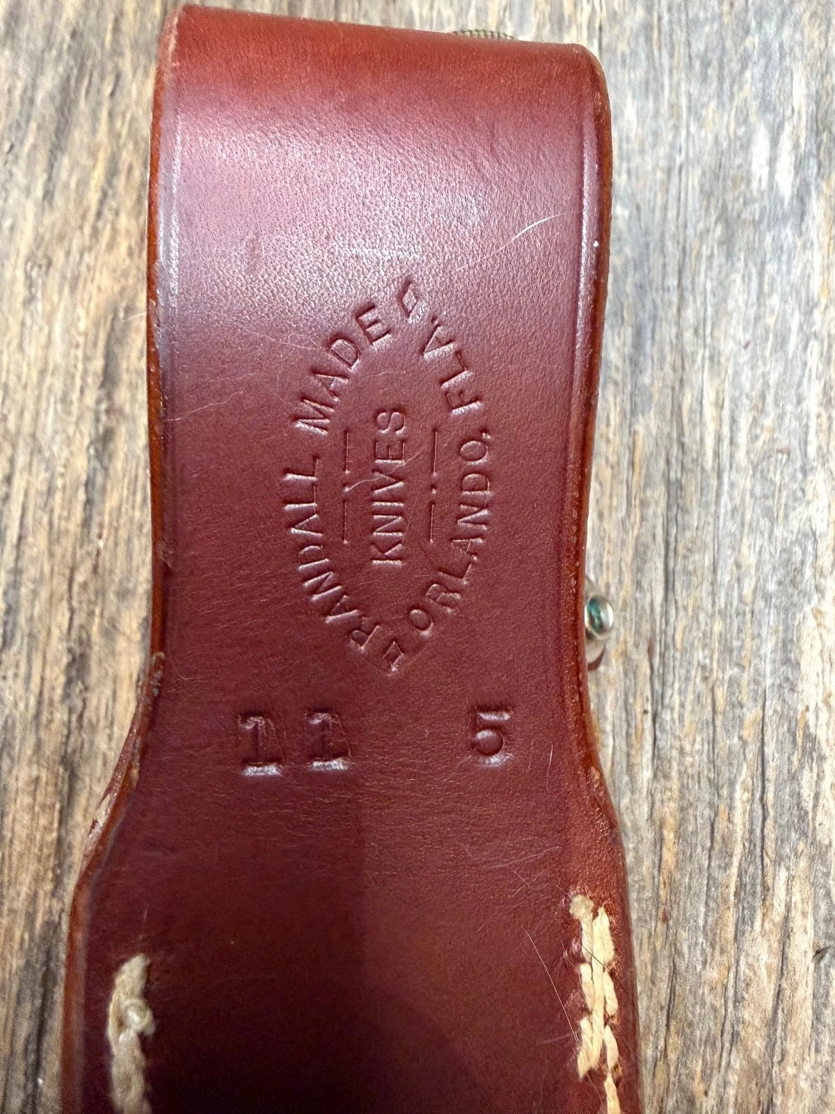 Vintage Randall Leather Knife Sheath Model 11-5 Pre 90’s Johnson era tuff find