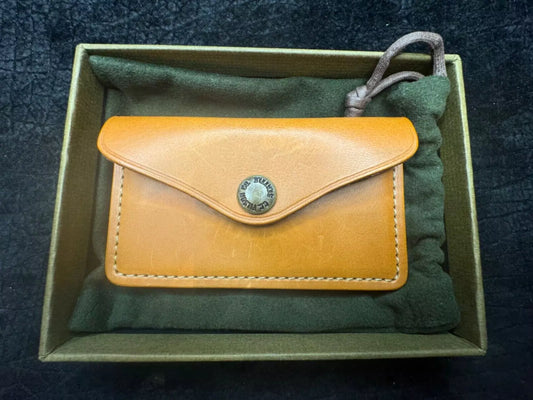 New in Box Rare Filson Snap Wallet Tan Felt Pouch #11070440 Discontinued