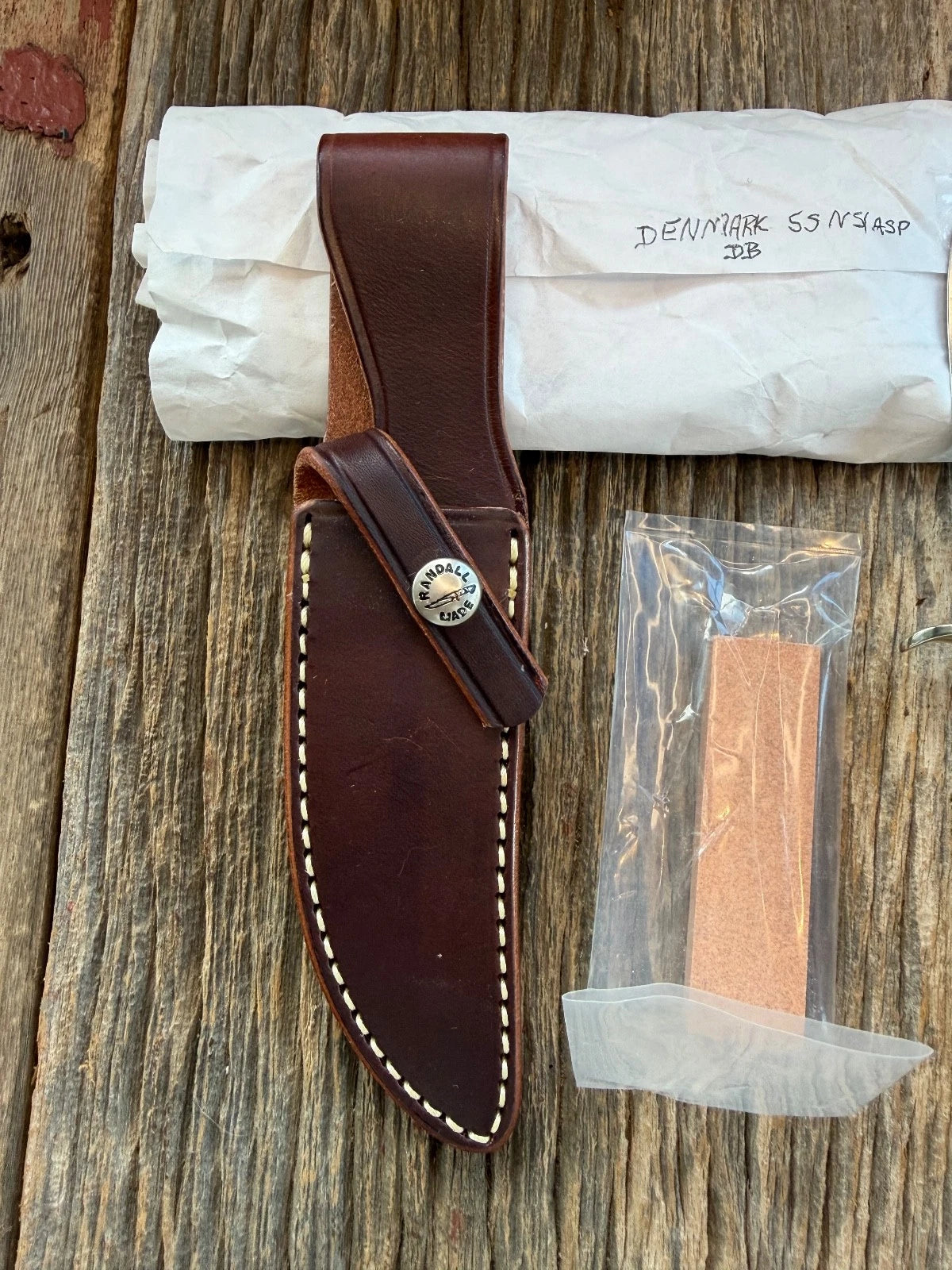 New in Paper Randall Made Knife Model Denmark Special Stainless Nickel Hilt