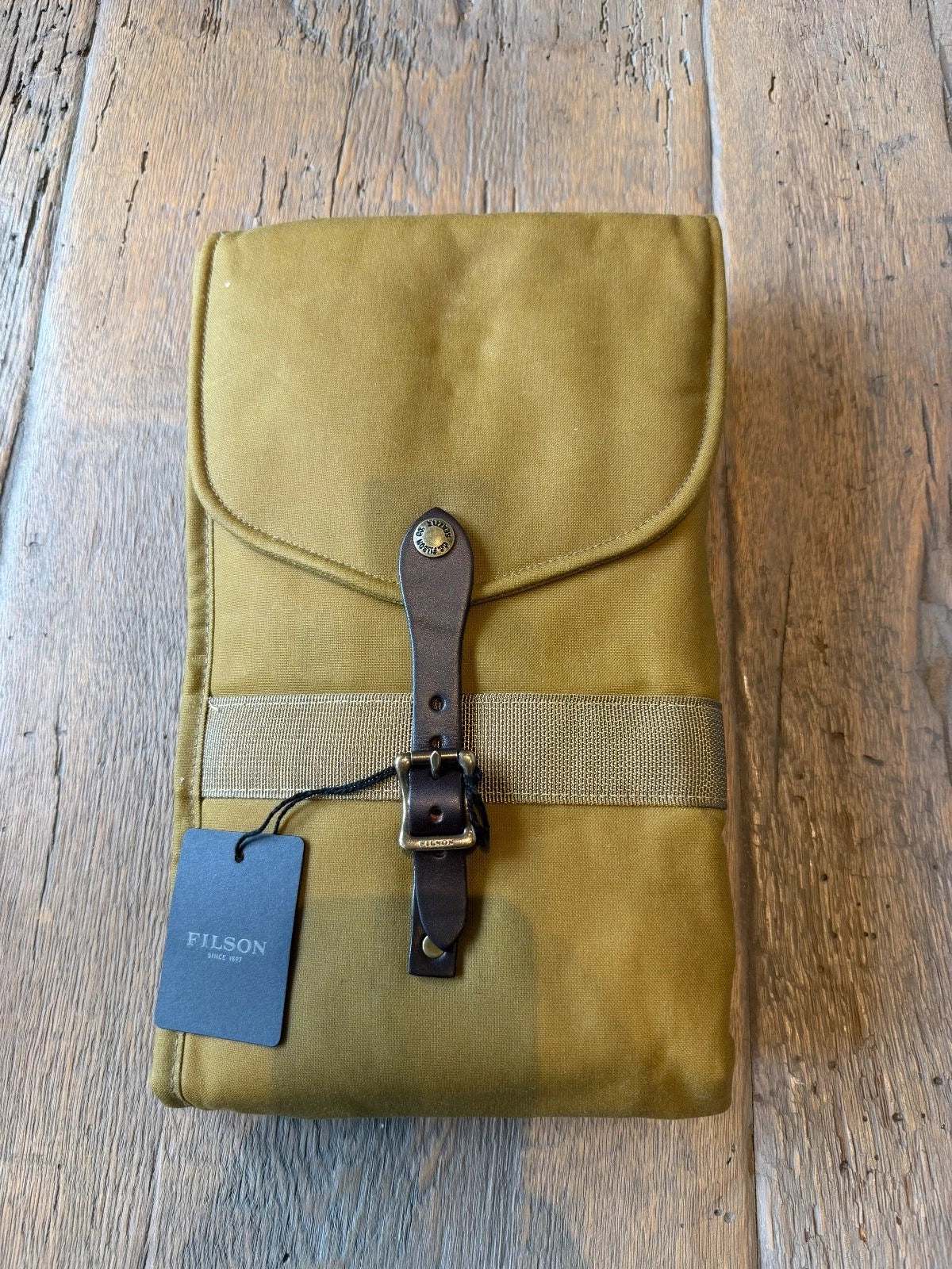 Filson New Tin Cloth Gun Sleeve Case Dark Tan 52 Oil Waxed #11070183 Made USA