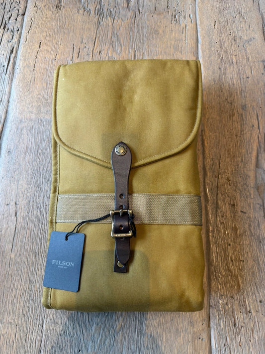 Filson New Tin Cloth Gun Sleeve Case Dark Tan 52 Oil Waxed #11070183 Made USA