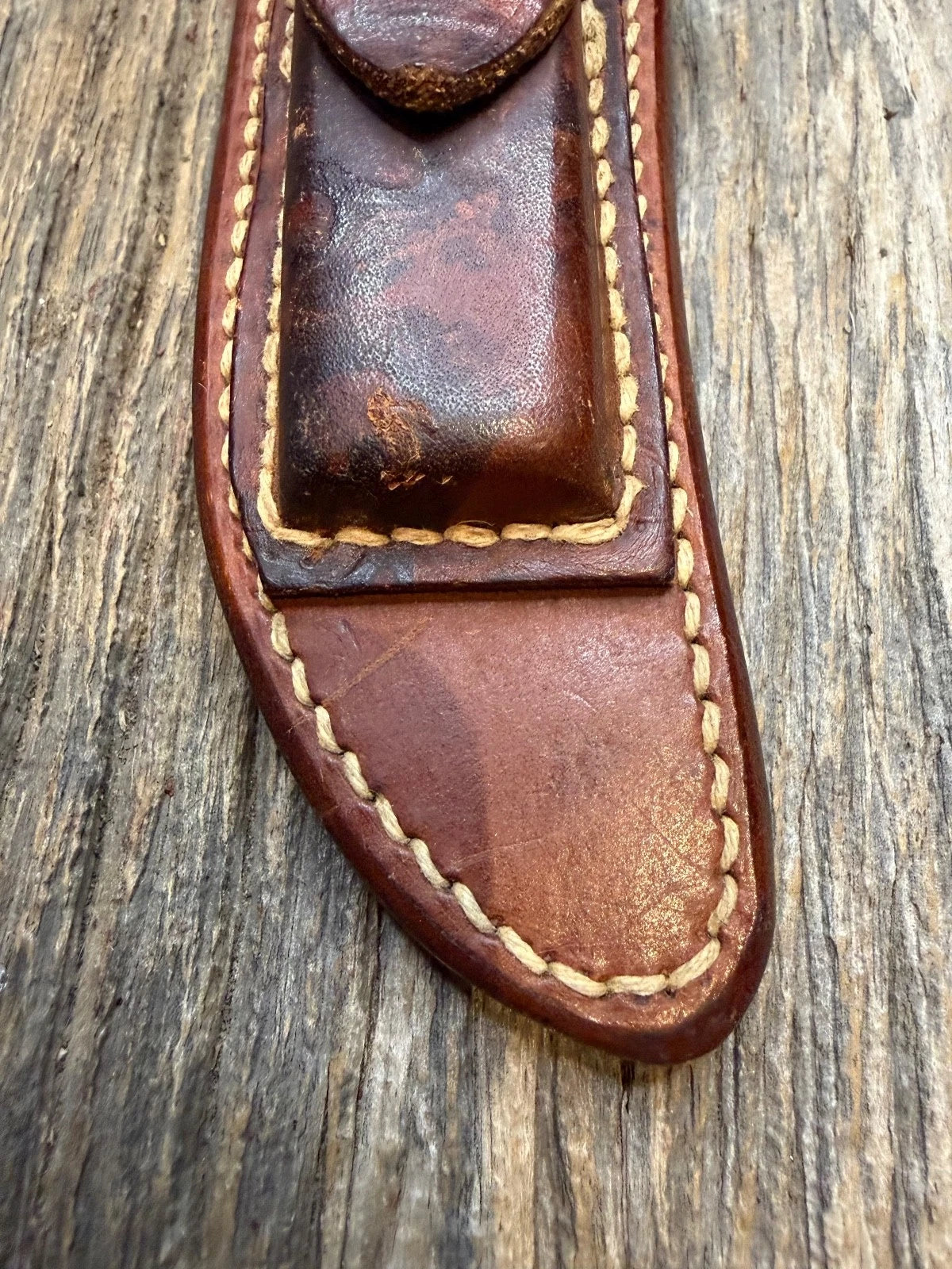 Vintage Randall Leather Knife Sheath Model 3-5 Pre 90’s Johnson era tuff find
