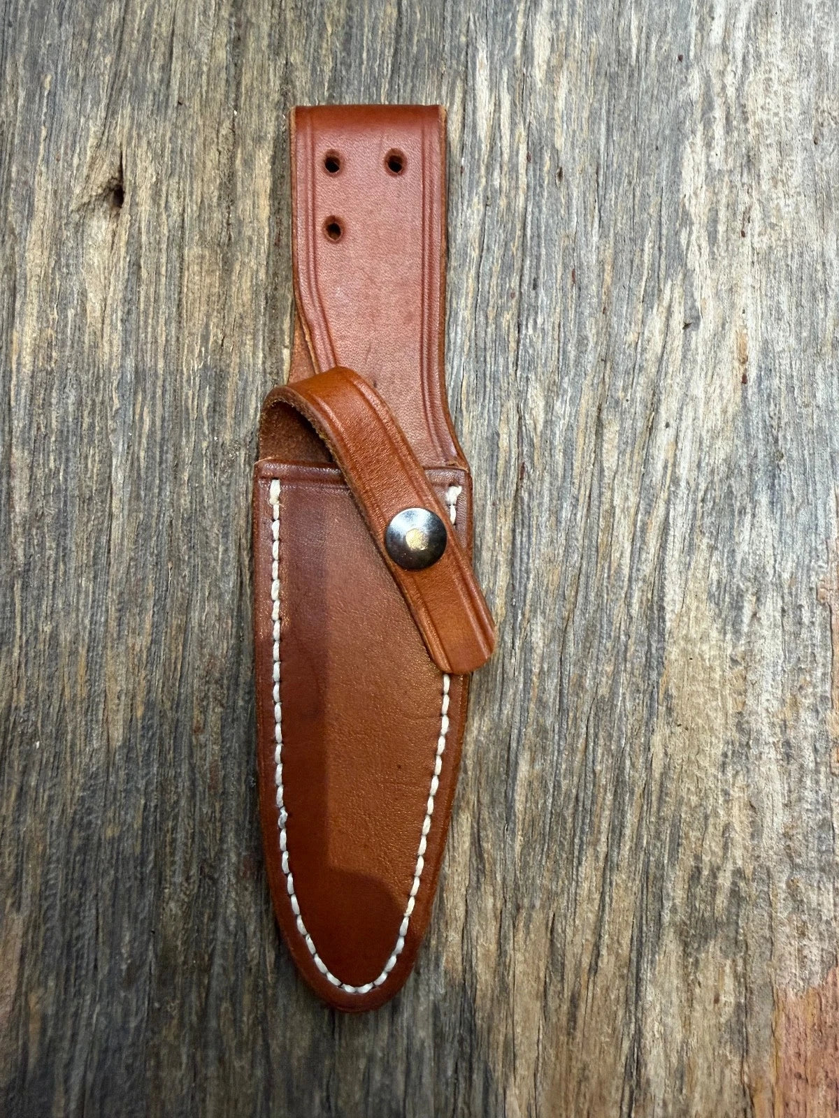 Randall Leather Knife Sheath Model 5-4  Linen stitched early Gutcher tuff find