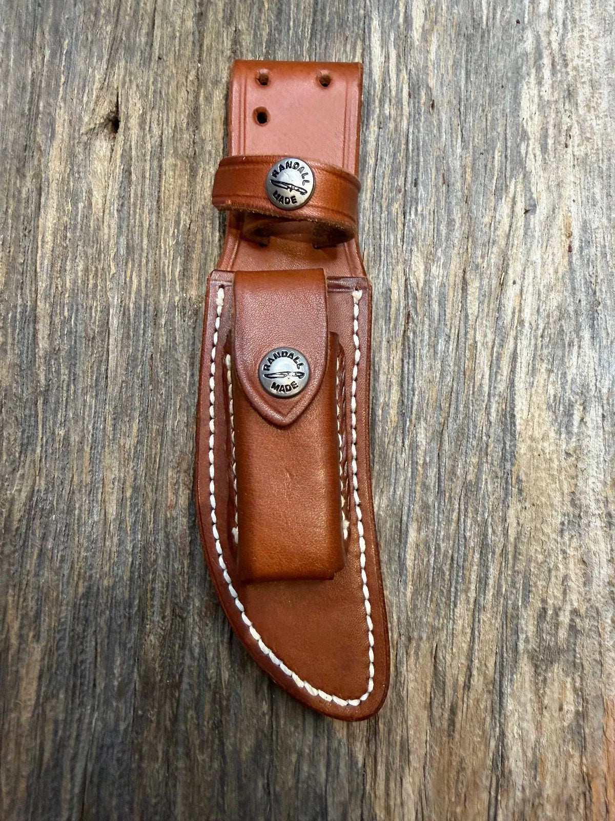 Randall Leather Knife Sheath Model 20 with Sharpening stone Randall Snap