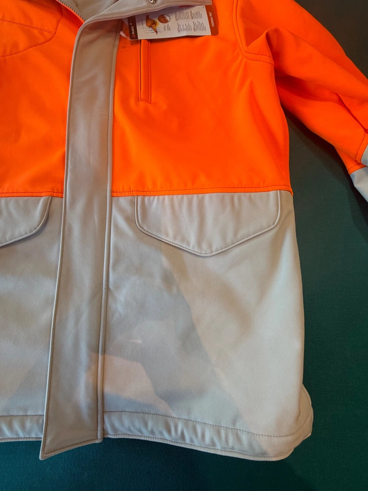 Filson Blaze Orange Mansfield Jacket Polartec Rare and NWT # 10359