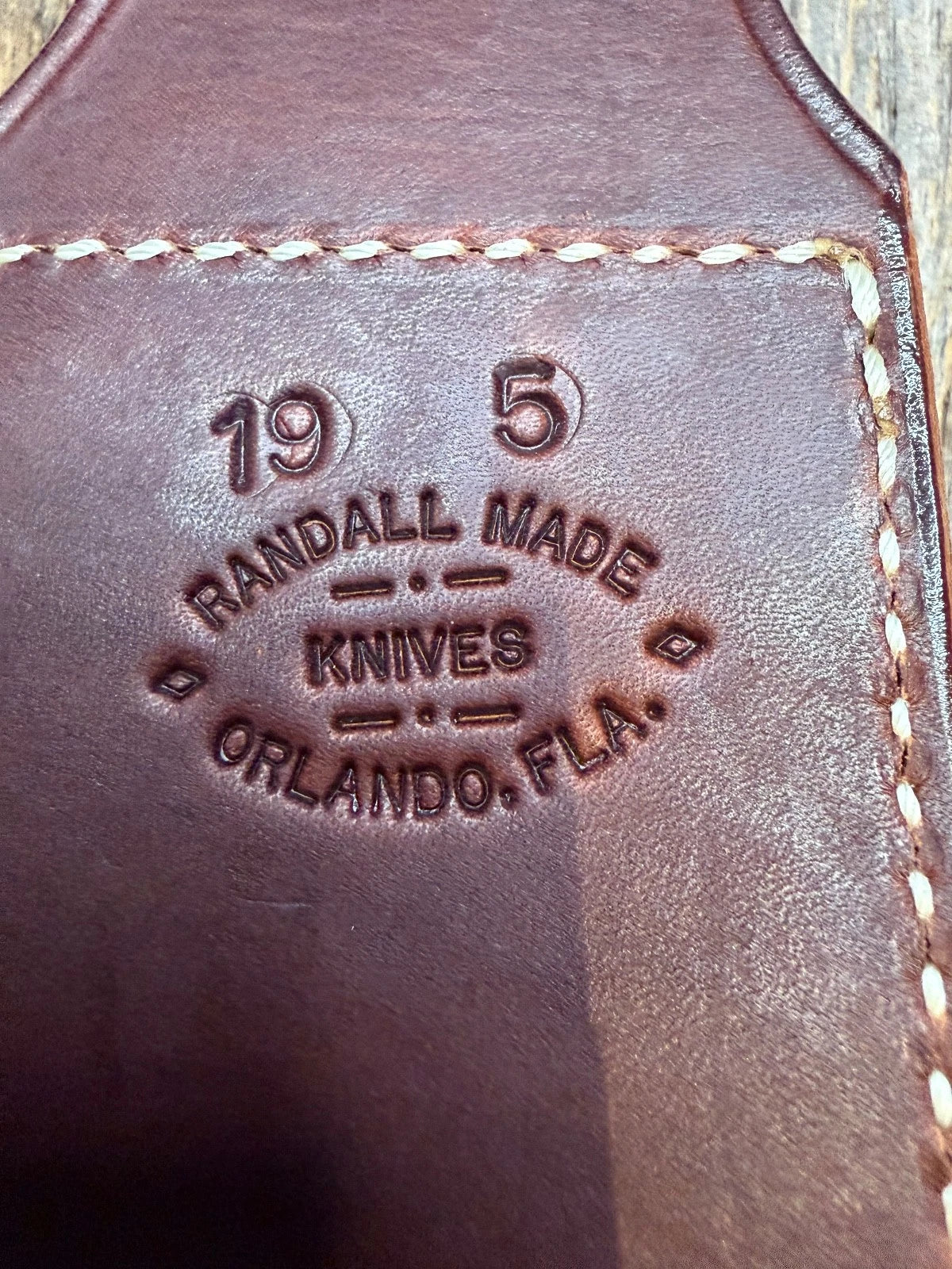 Randall Leather Knife Sheath Model 19-5 with Sharpening stone Randall Snap