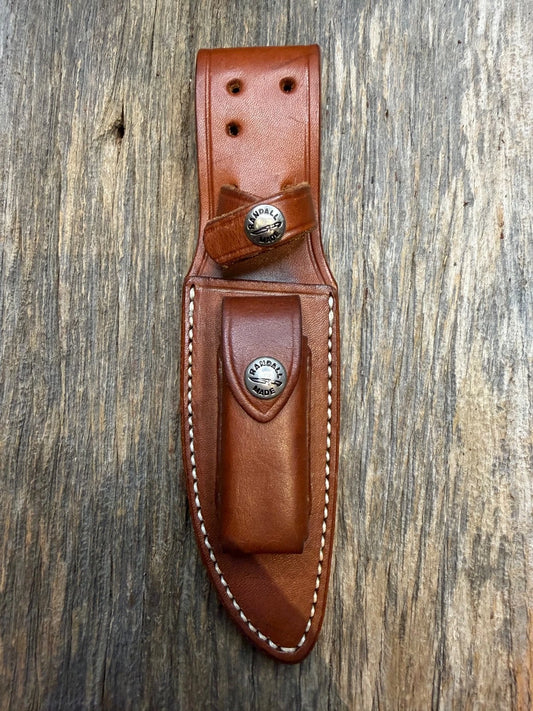 Randall Leather Knife Sheath Model 11-4.5  with Sharpening stone Randall Snap