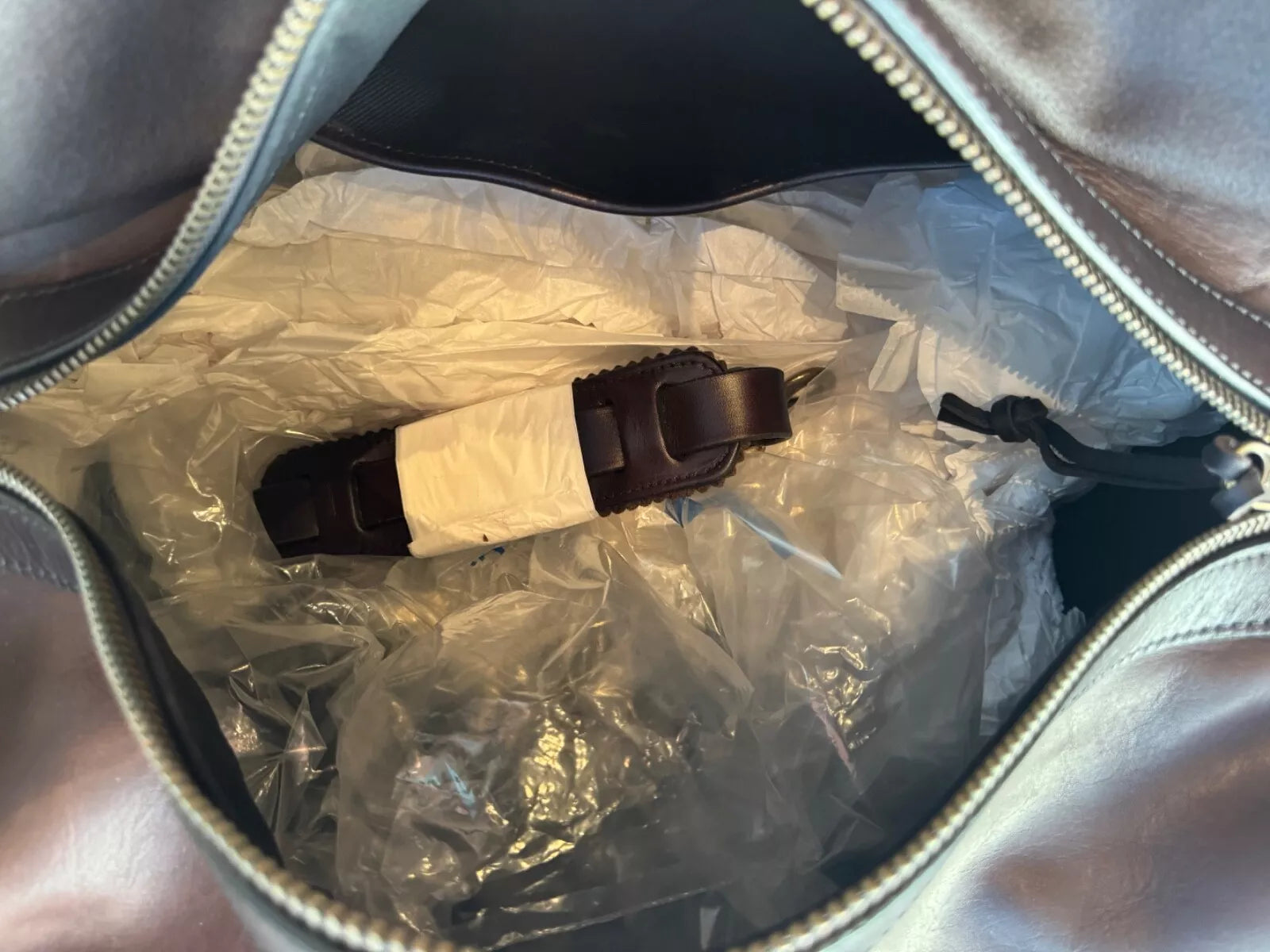 Filson NWT Weatherproof Leather Duffle Sierra Brown NWT Grail Rare 11070397