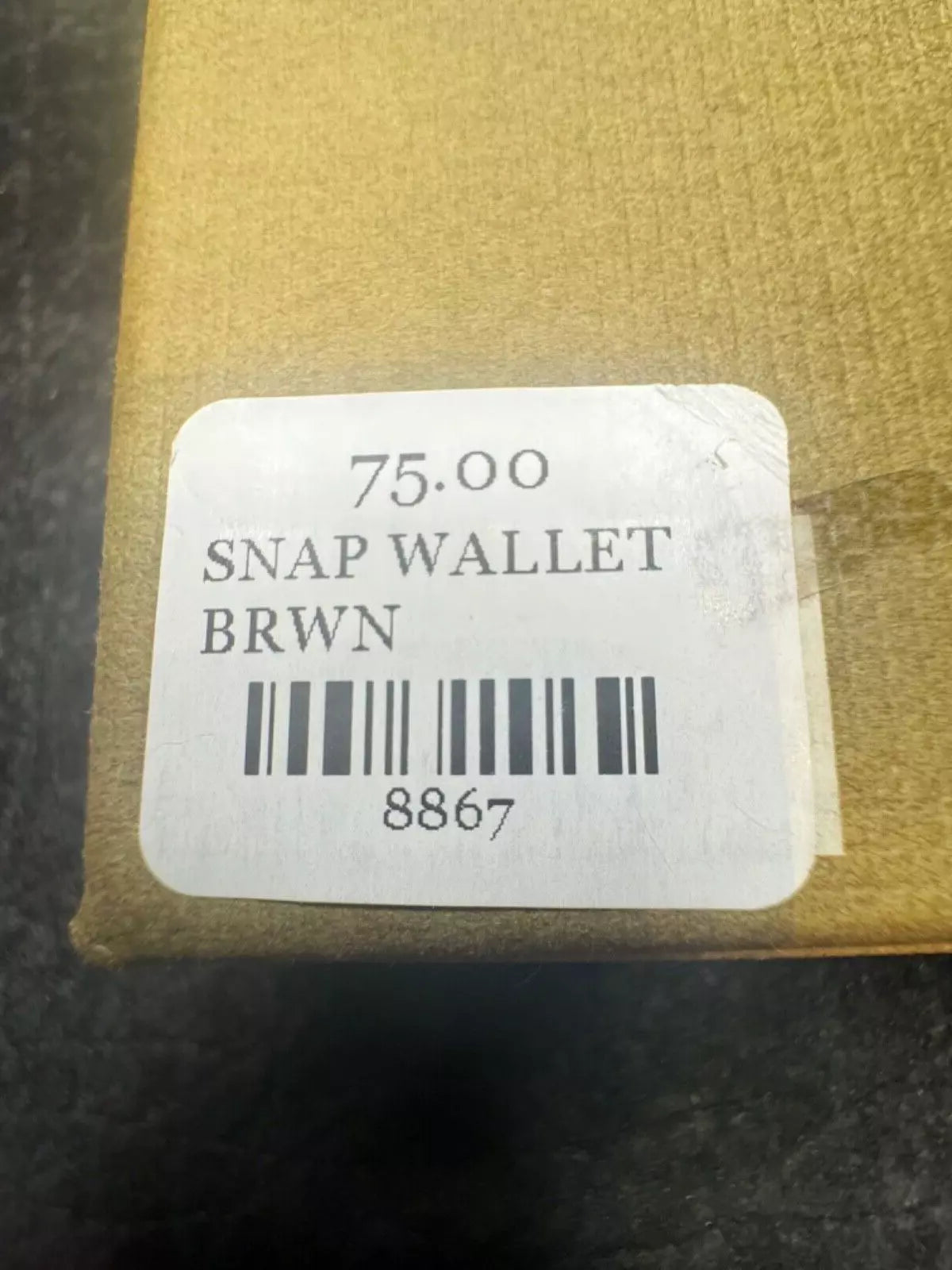 New in Box Rare Filson Snap Wallet Brown #11070440 Discontinued