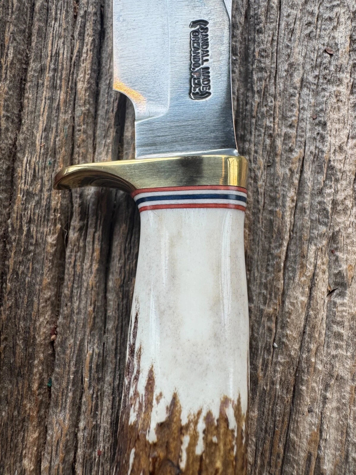 Randall Knife Model 8-4 New Catalog Old Style Trout & Bird Carbon & Stag