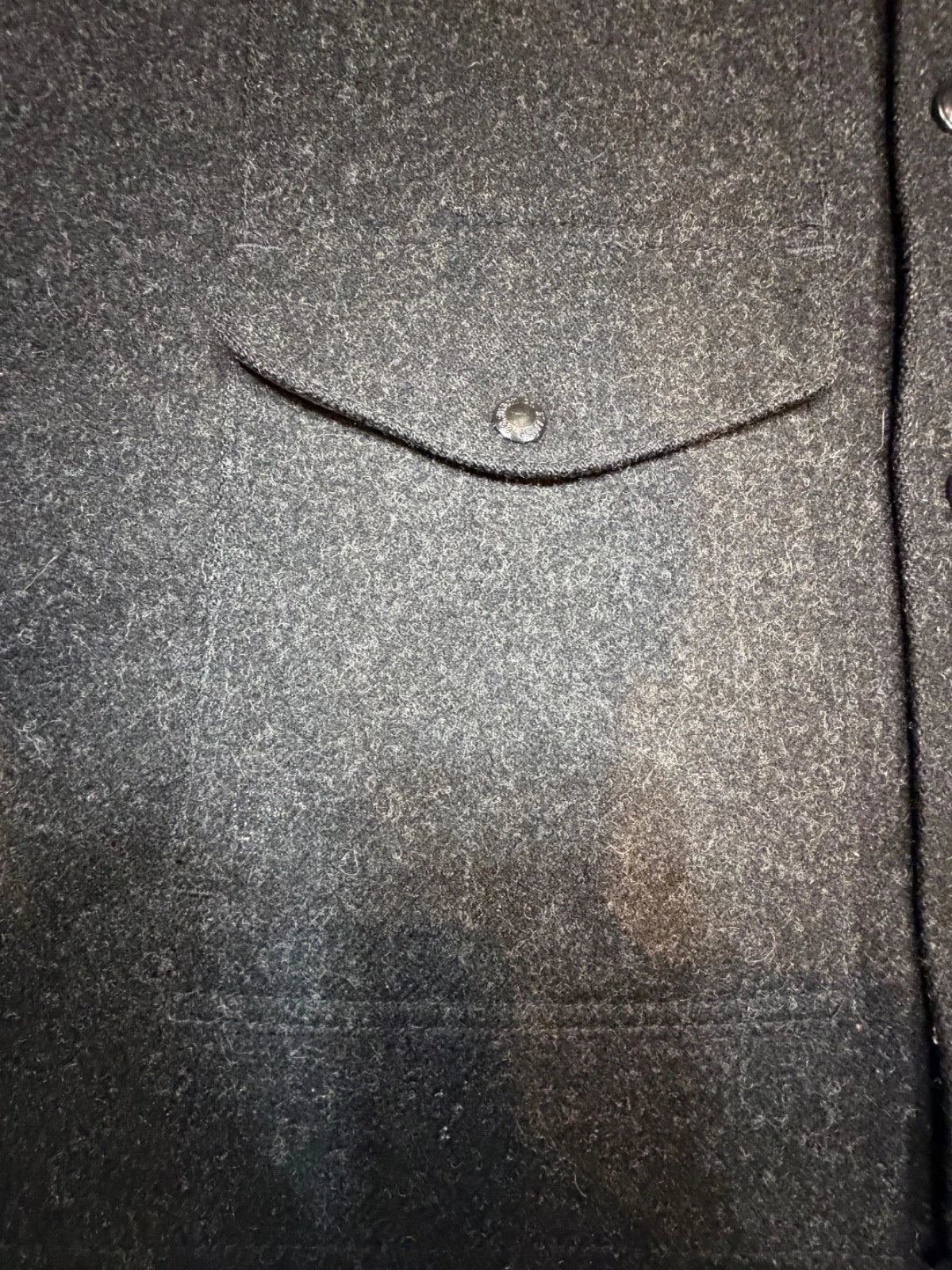 Filson Pendleton Mills Mackinaw Cruiser XL # 11010043 USA Charcoal Pre-owned