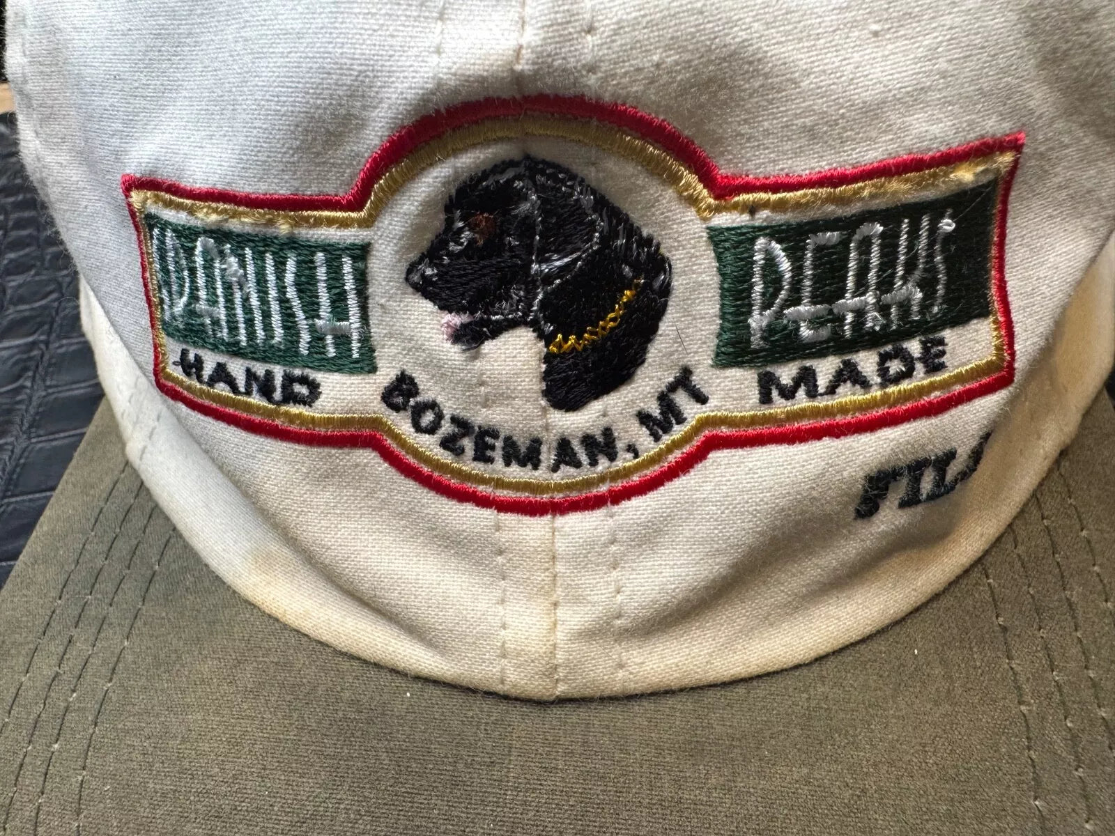 Vintage Filson Cloth Custom Strapback Cap Spanish Peaks Bozeman Montana USA