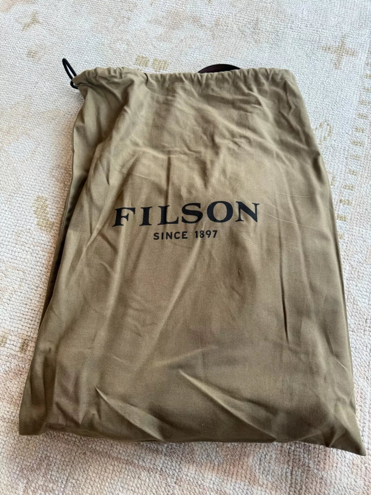 FILSON RUGGED SUEDE TOTE SADDLEBROWN ONE SIZE NWT RARE USA MADE LONG GONE!! -11070434