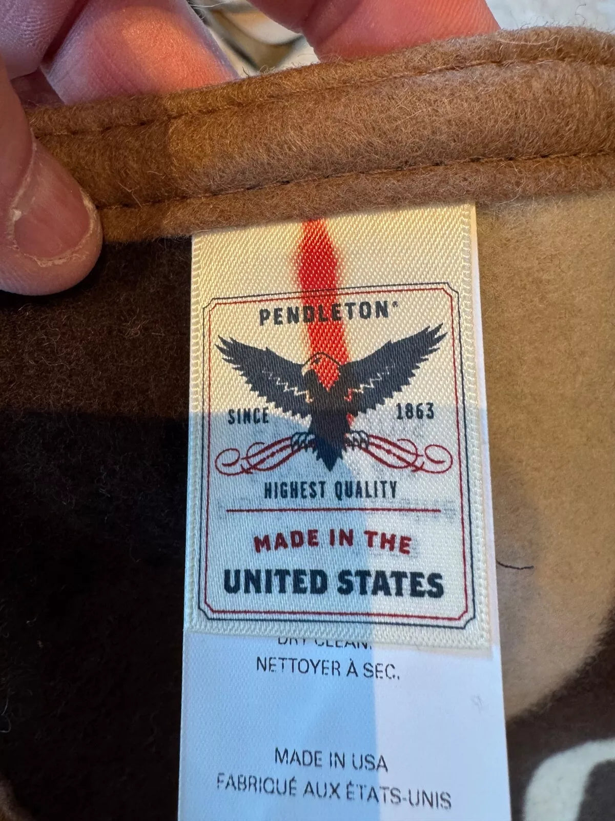New NWT USA MADE Filson Pendleton 2nd Wool Blanket Stag 80 by 64, 20130378