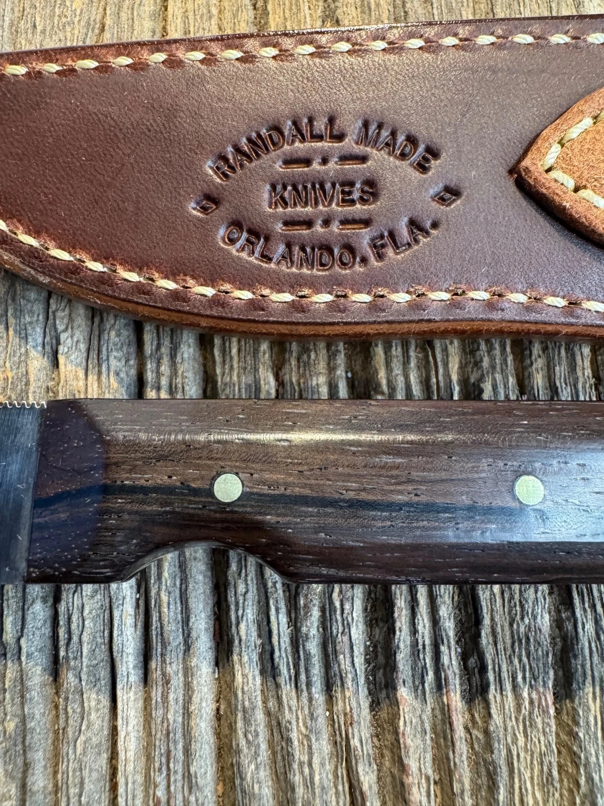 New in Paper Randall Knife Model 10-4 Fisherman Rosewood Handle Stainless Steel