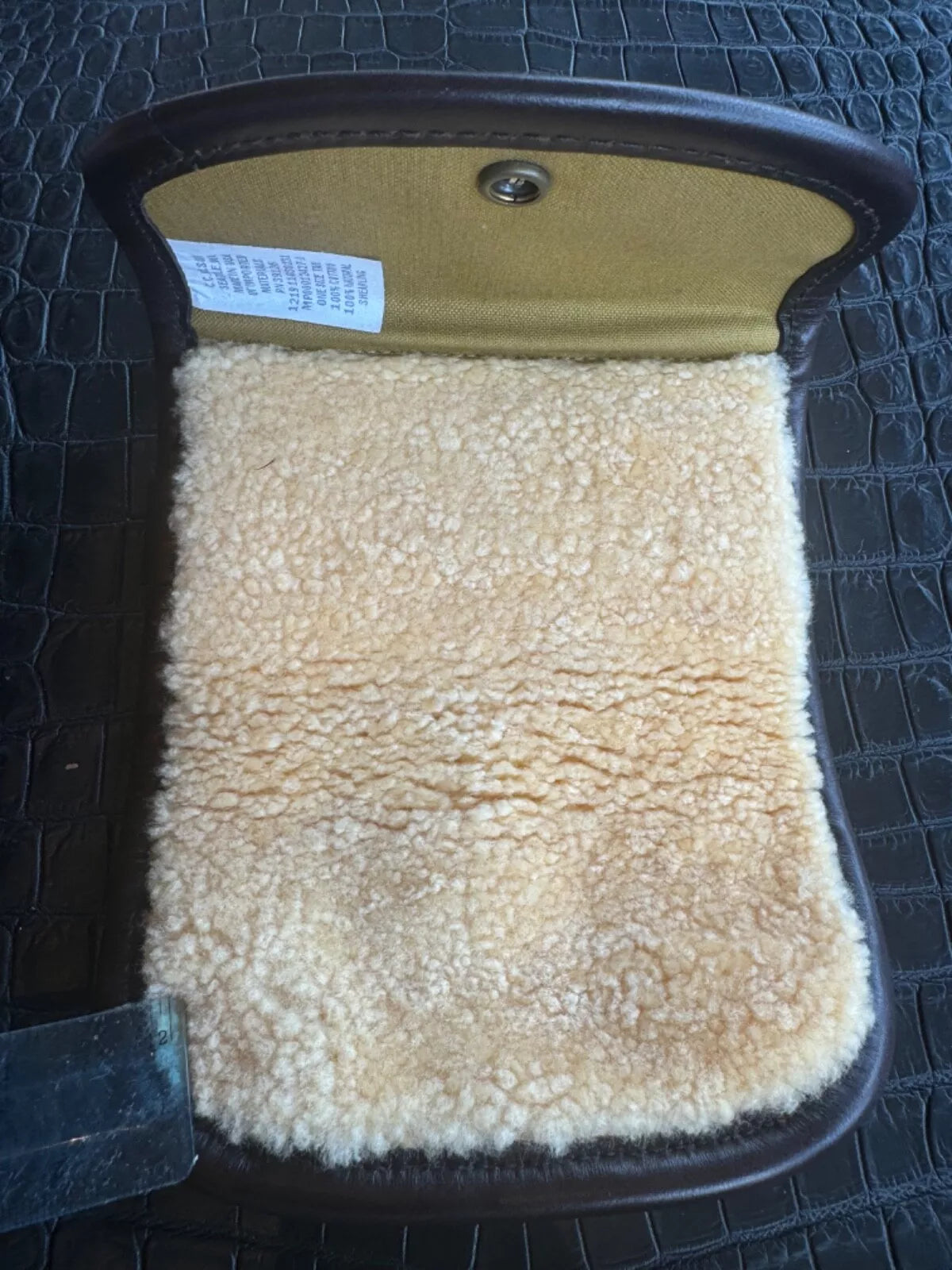 Rare New Tags Filson Rugged Twill Tin + Shearling Fly Fishing Wallet Made in USA 11030231