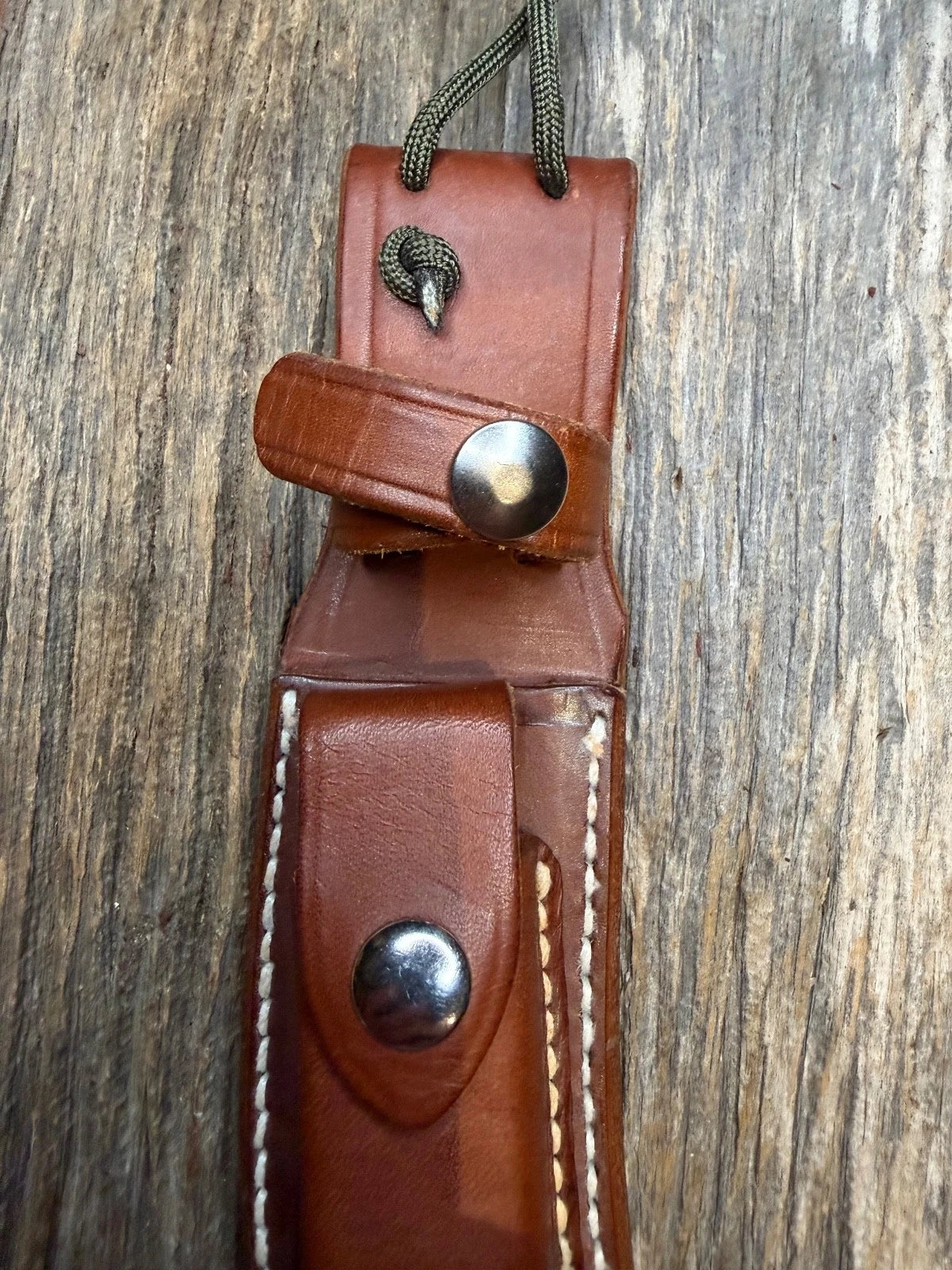 Randall Leather Knife Sheath Model 20 Linen stitched early Gutcher tuff find