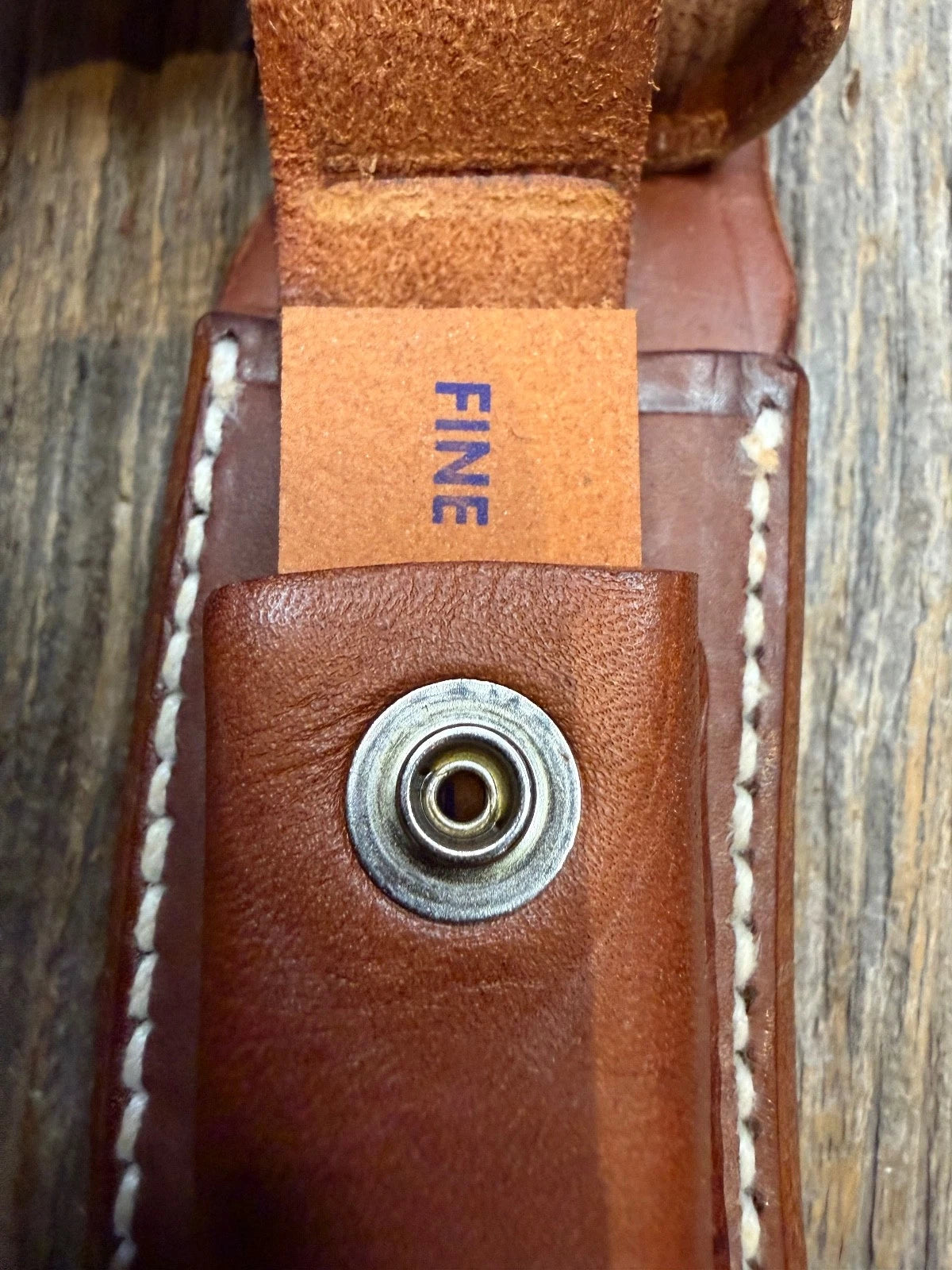 Randall Leather Knife Sheath Model 20 Linen stitched early Gutcher tuff find