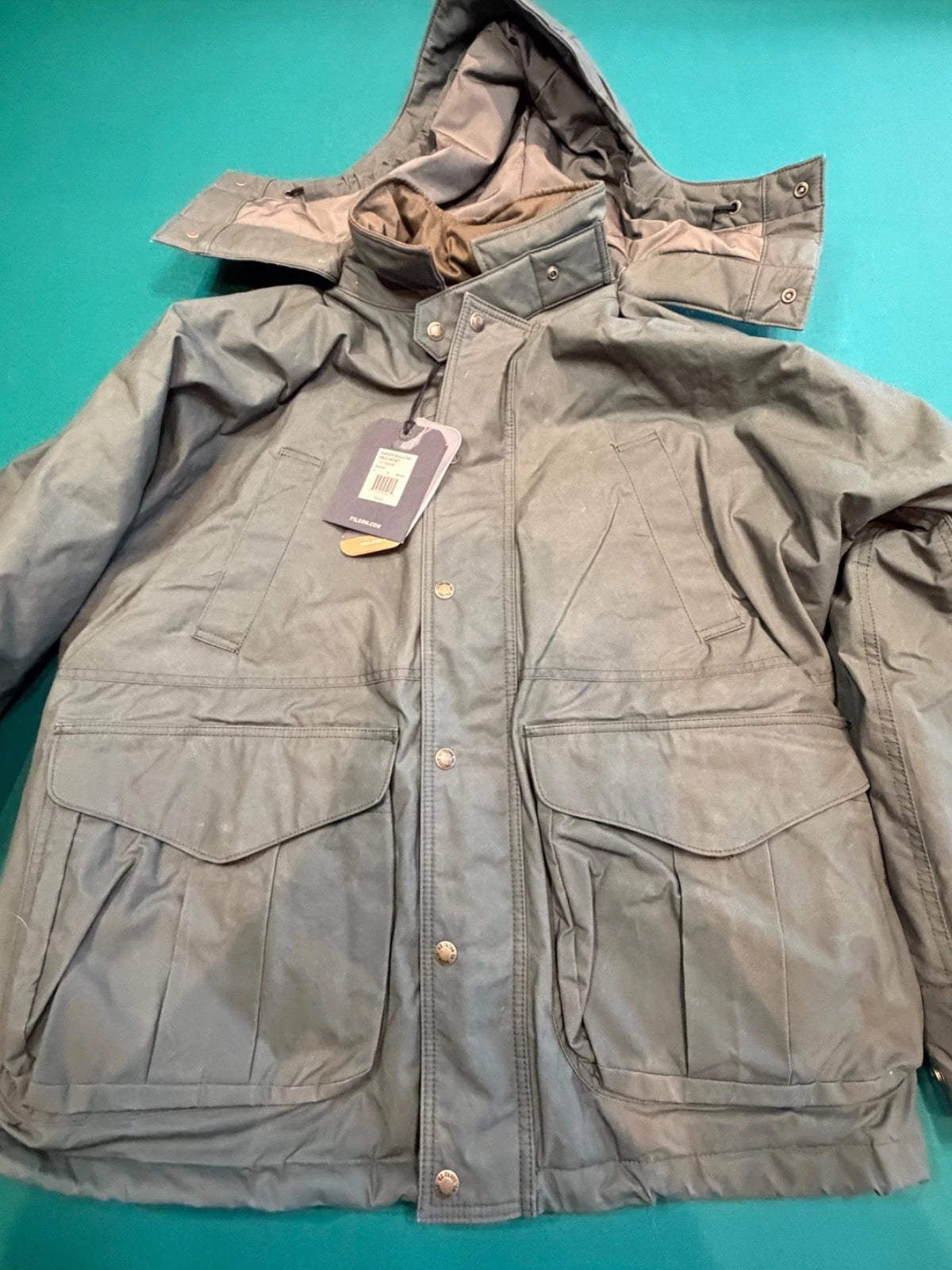 Filson Ranger Insulated Field Jacket Large NWT #20263396 Deep Forest Green Cover