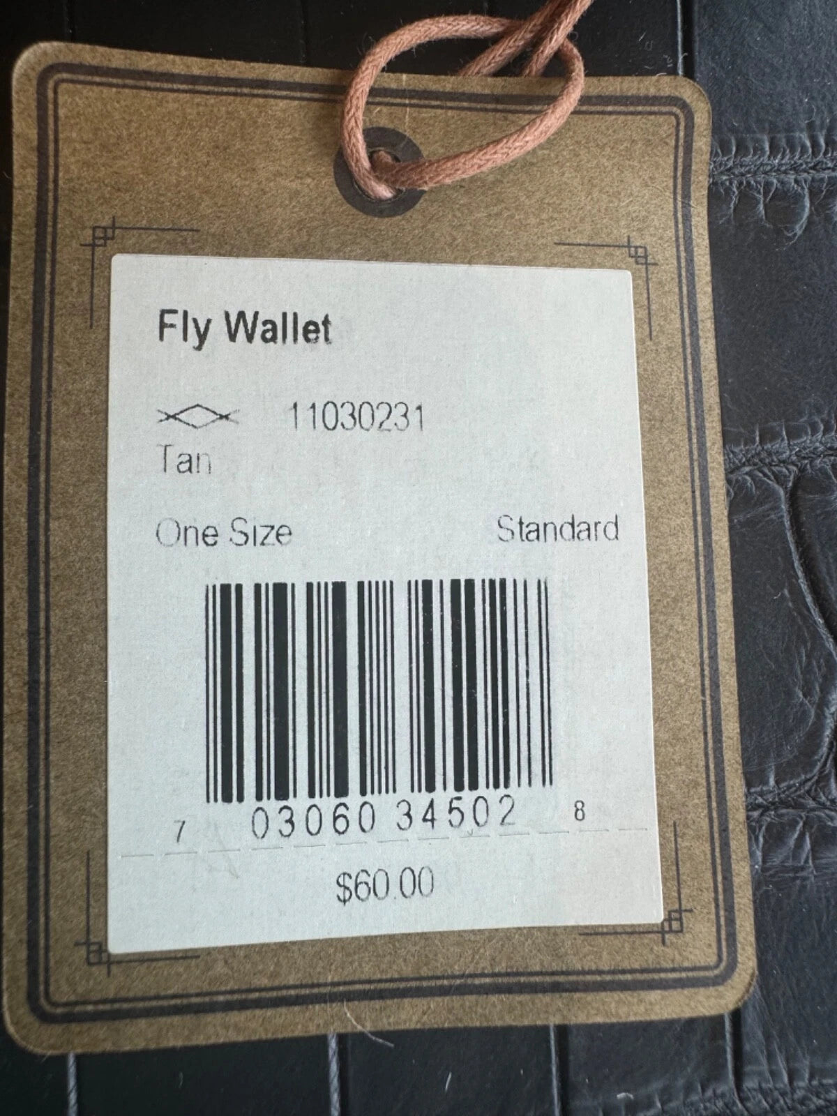 Rare New Tags Filson Rugged Twill Tin + Shearling Fly Fishing Wallet Made in USA