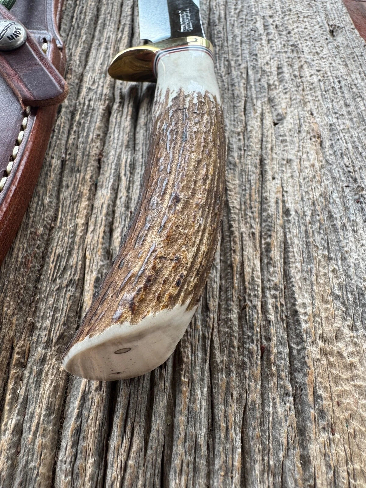 Randall Knife Model 8-4 New Catalog Old Style Trout & Bird Carbon & Stag