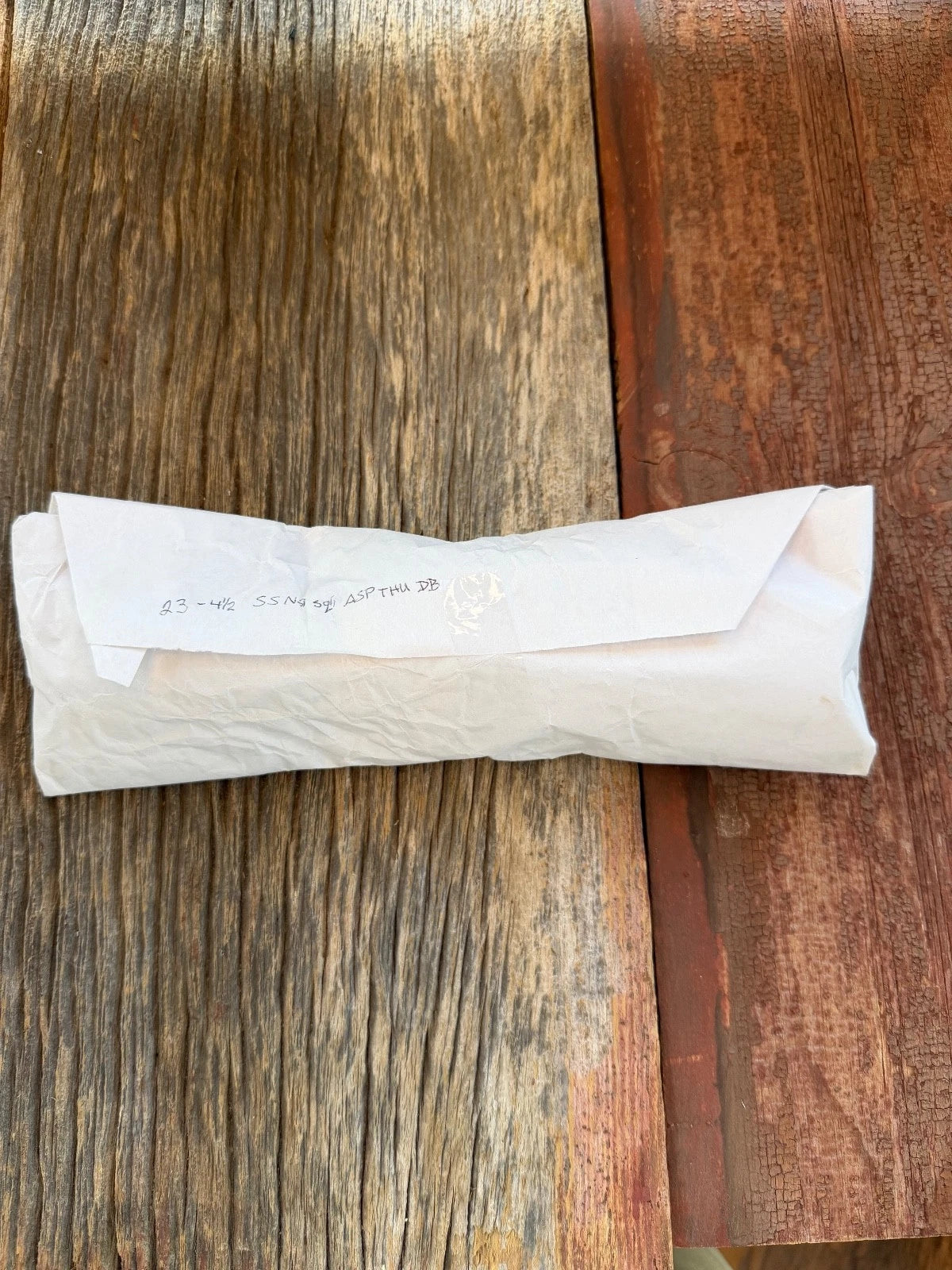 New Paper Randall Made Knife Model 23 Thuya Burl Wood Stainless Nickel Hilt