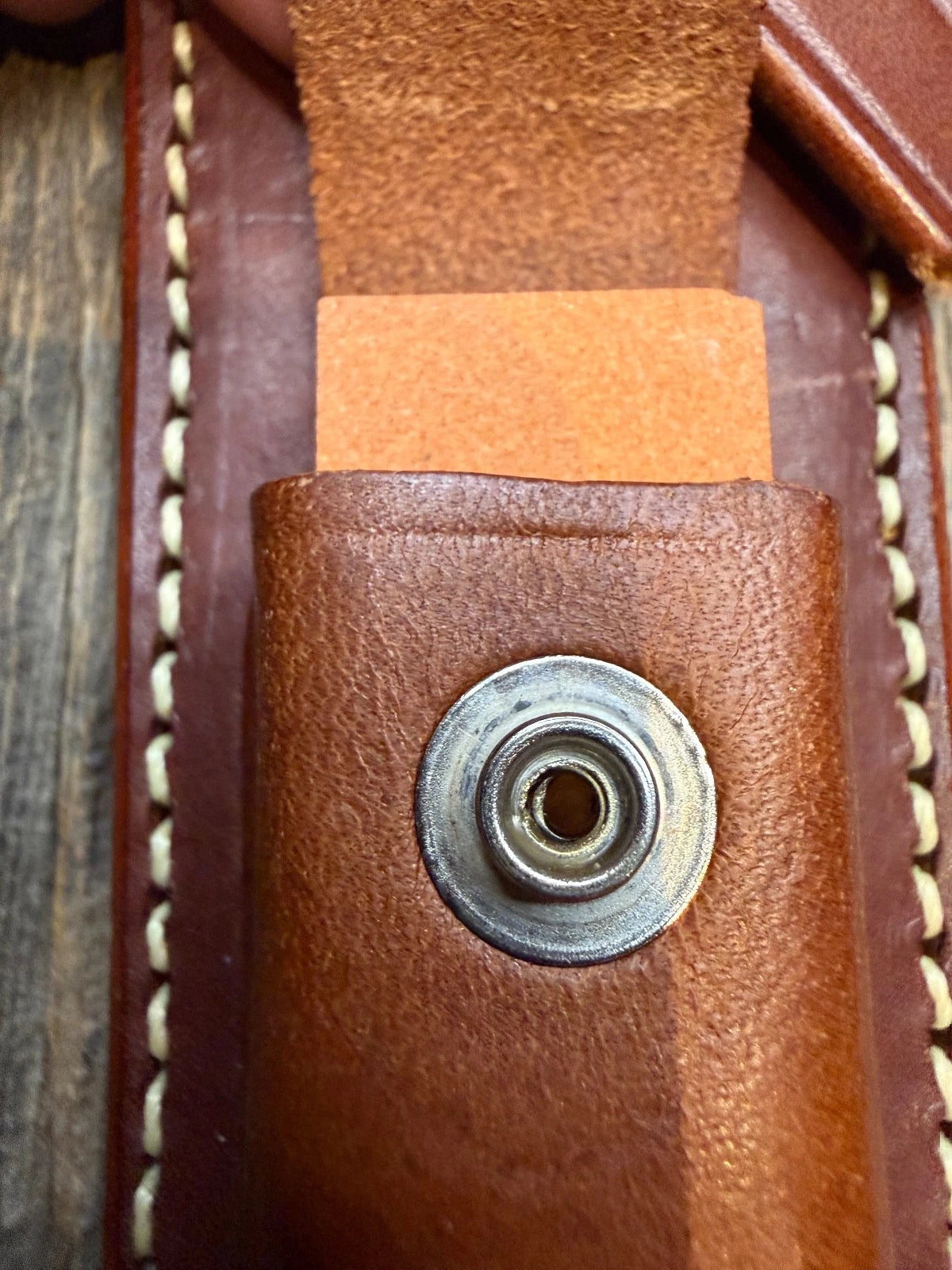 Randall Leather Knife Sheath Model 6 inch (1-6, 2-6) with stone Randall Snap