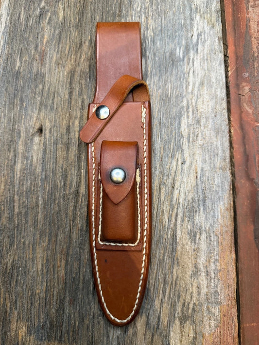 Vintage Randall Leather Knife Sheath Model 2-7 Pre 90’s Johnson era tuff find