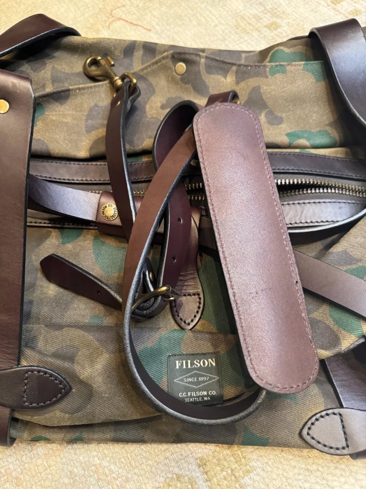 Rare Filson Dark Wax Shrub Duffle Duffel Bag NWT Made in USA -20226934