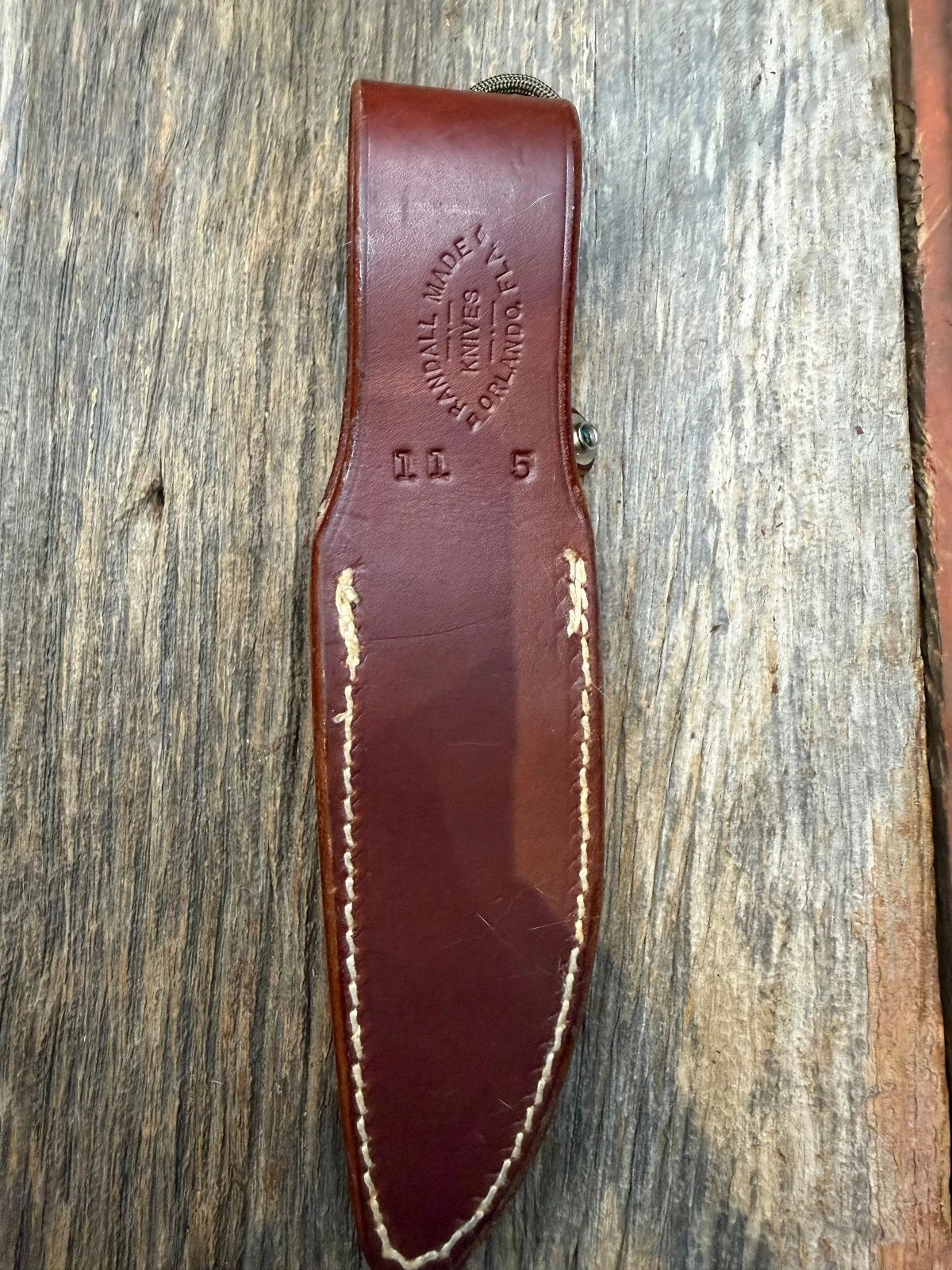 Vintage Randall Leather Knife Sheath Model 11-5 Pre 90’s Johnson era tuff find
