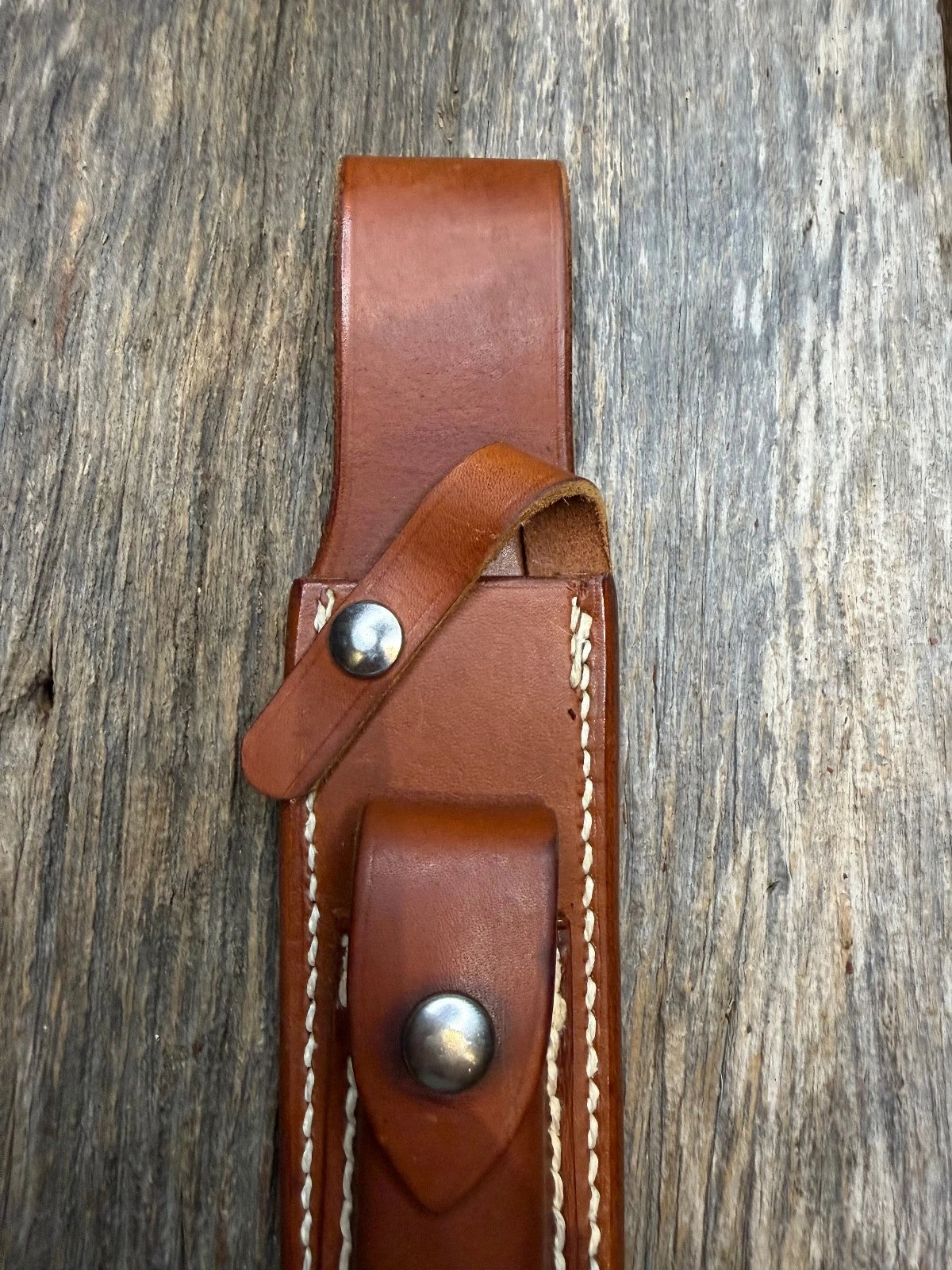 Vintage Randall Leather Knife Sheath Model 2-7 Pre 90’s Johnson era tuff find