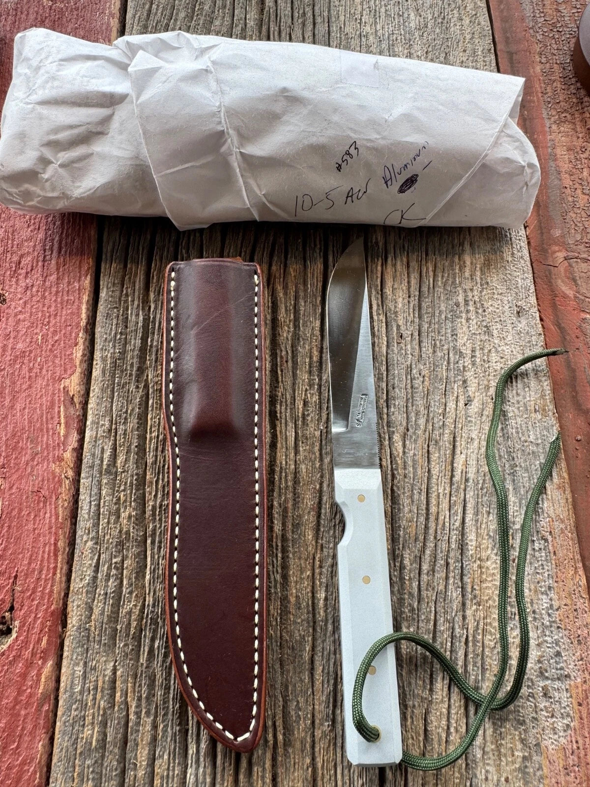 New in Paper Randall Knife Model 10-5 Fisherman Stainless Blade Aluminum Handle