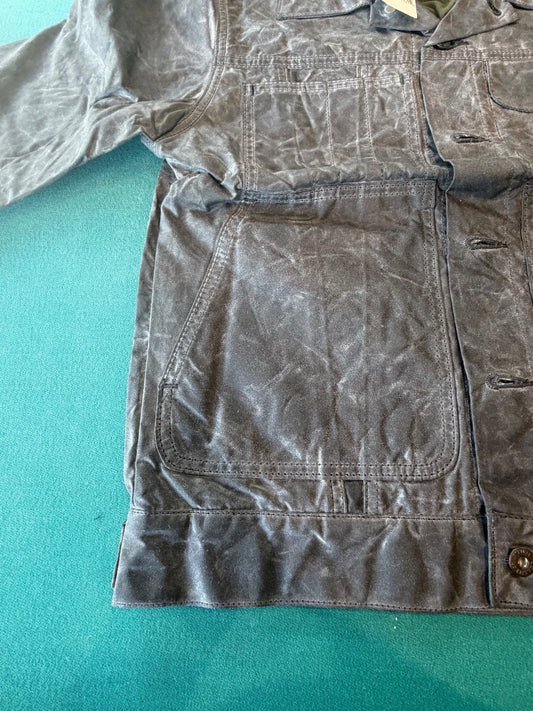 Filson Vintage NWT Short Lined Cruiser Jacket Soy Wax Black Gr # 10412 USA Rare Small