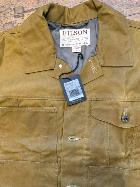Rare NWT Filson Tin Cloth Short Lined Cruiser X Large USA Made Dark Tan 11010762