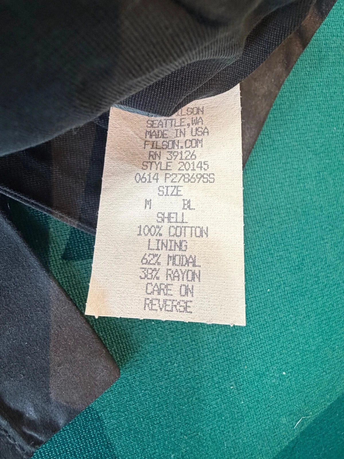 Filson Cover Cloth Explorer Soy Wax Jacket M Rare NWT # 20145 USA Made Vintage