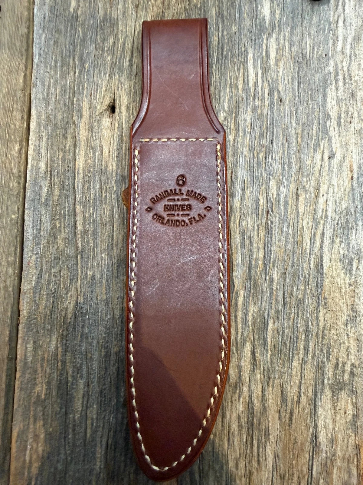 Randall Leather Knife Sheath Model 6 inch (1-6, 2-6) with stone Randall Snap