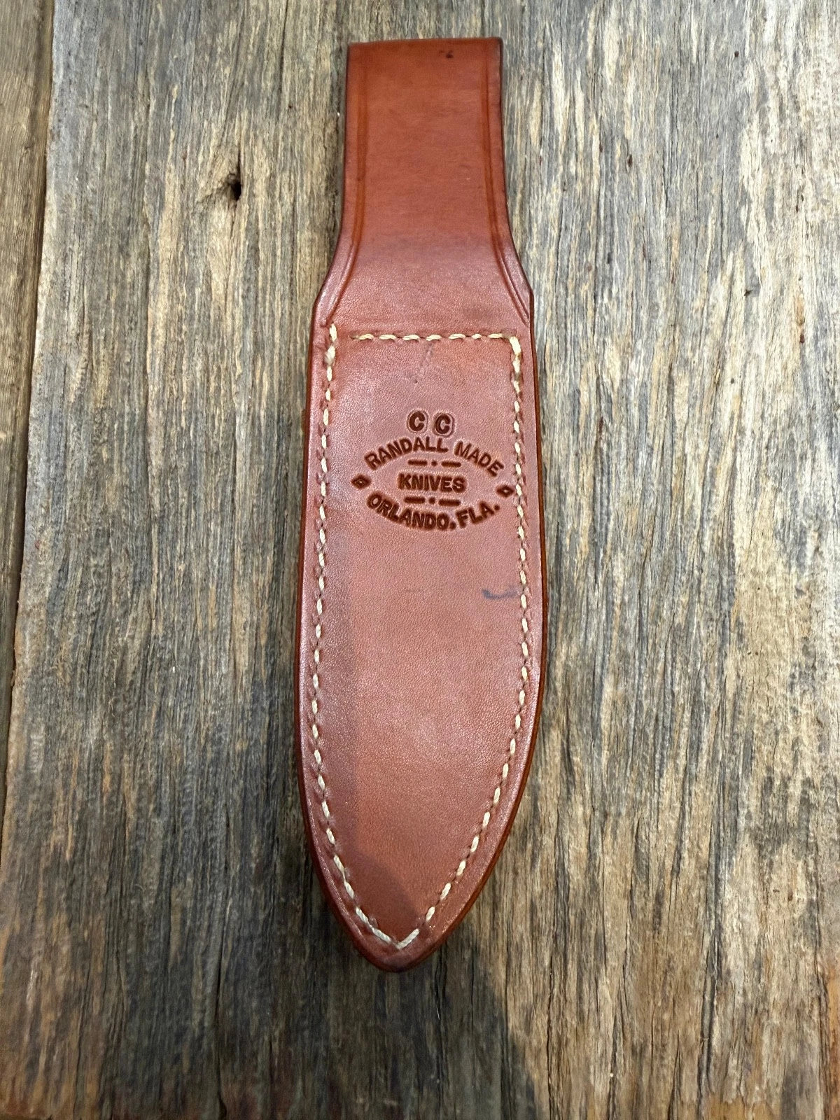 Randall Leather Knife Sheath Model Combat Companion with stone Randall Snap