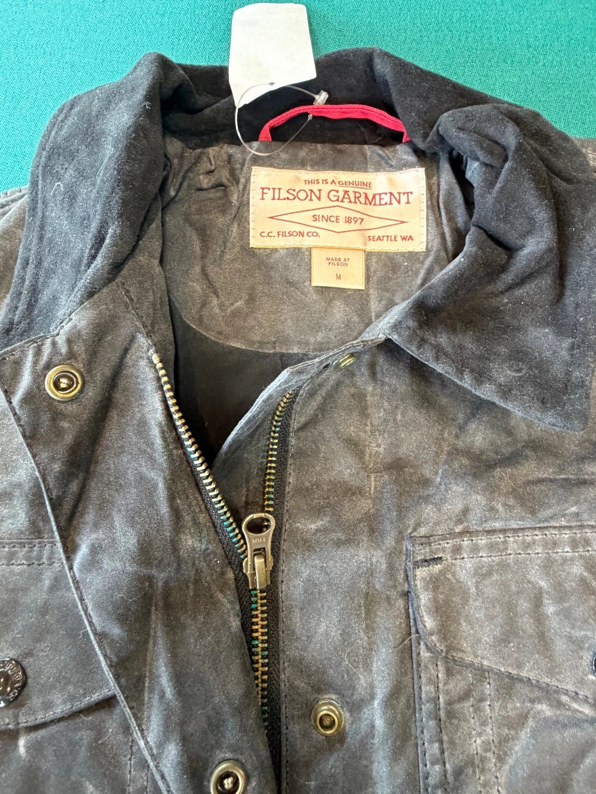 Filson Cover Cloth Explorer Soy Wax Jacket M Rare NWT # 20145 USA Made Vintage