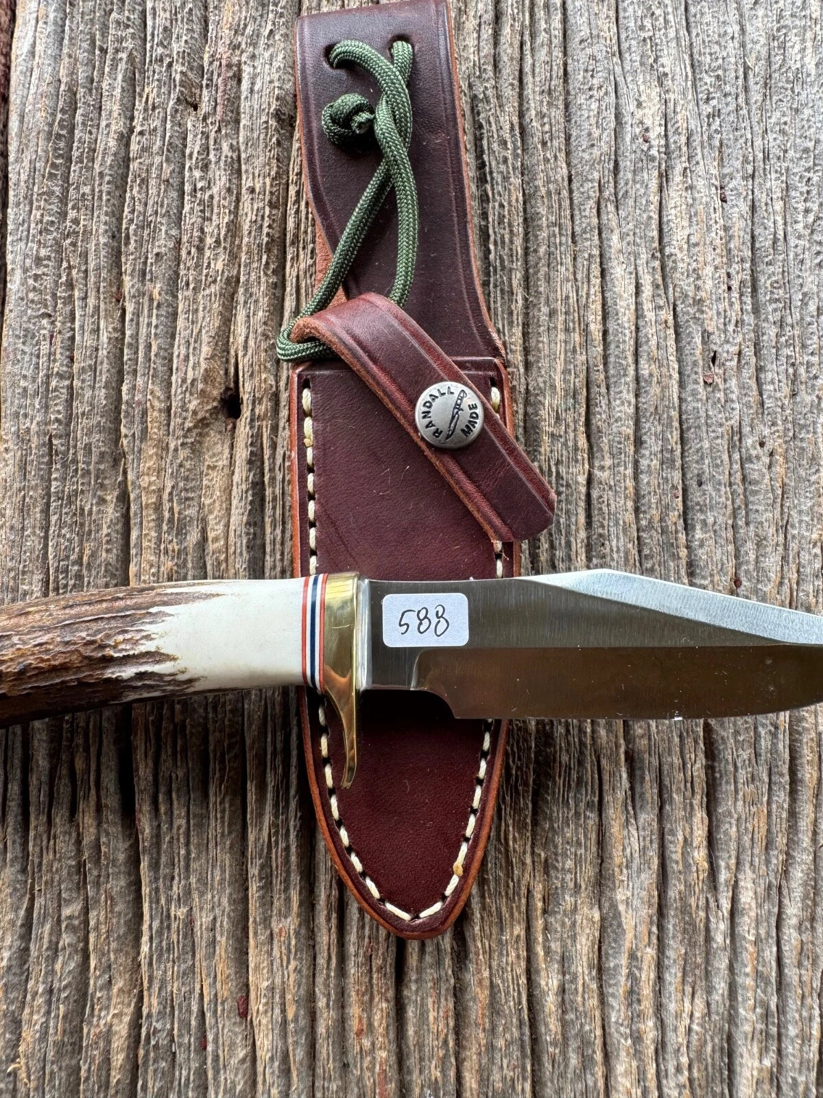 Randall Knife Model 8-4 New Catalog Old Style Trout & Bird Carbon & Stag