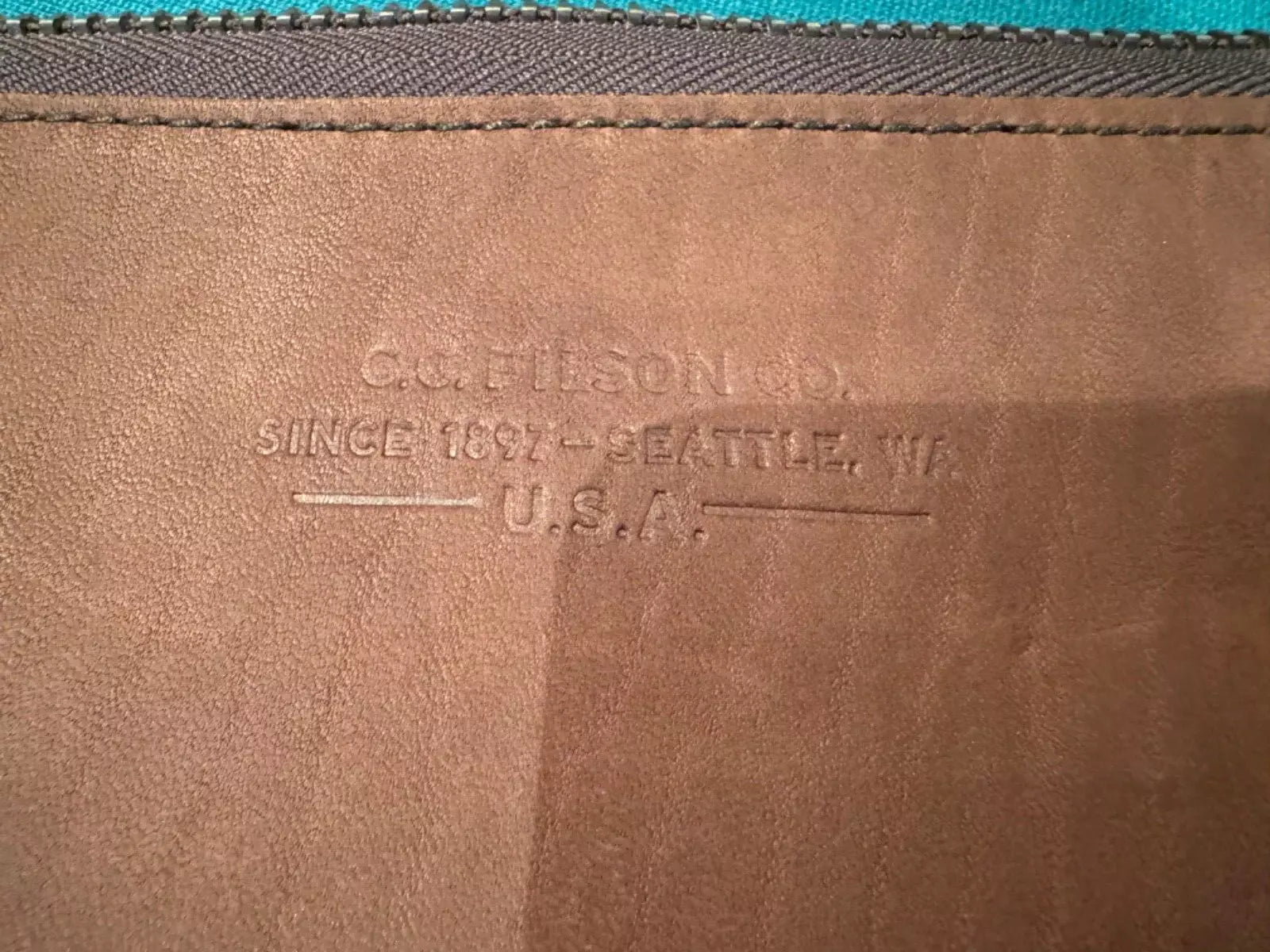 Filson Rugged Suede Large Pouch Made in USA New old stock 20063378