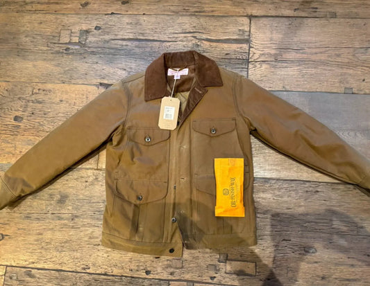 Rare Filson Insulated Journeyman Jacket Tin Cloth Dark Tan USA Small Brand New -10653251102