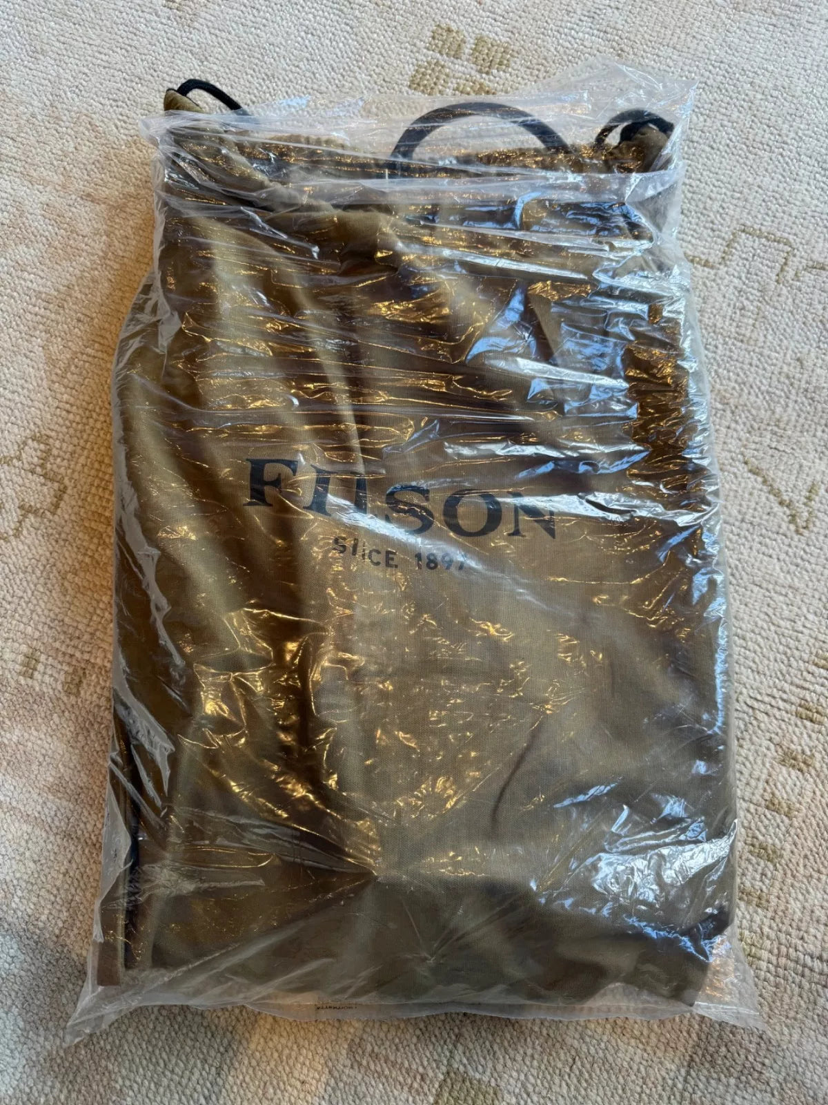 Grail Filson Rugged Suede Duffle Dark Tobacco New With Tags