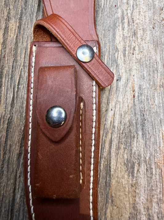 Randall Leather Knife Sheath Model 12-6 Linen stitched early Gutcher tuff find
