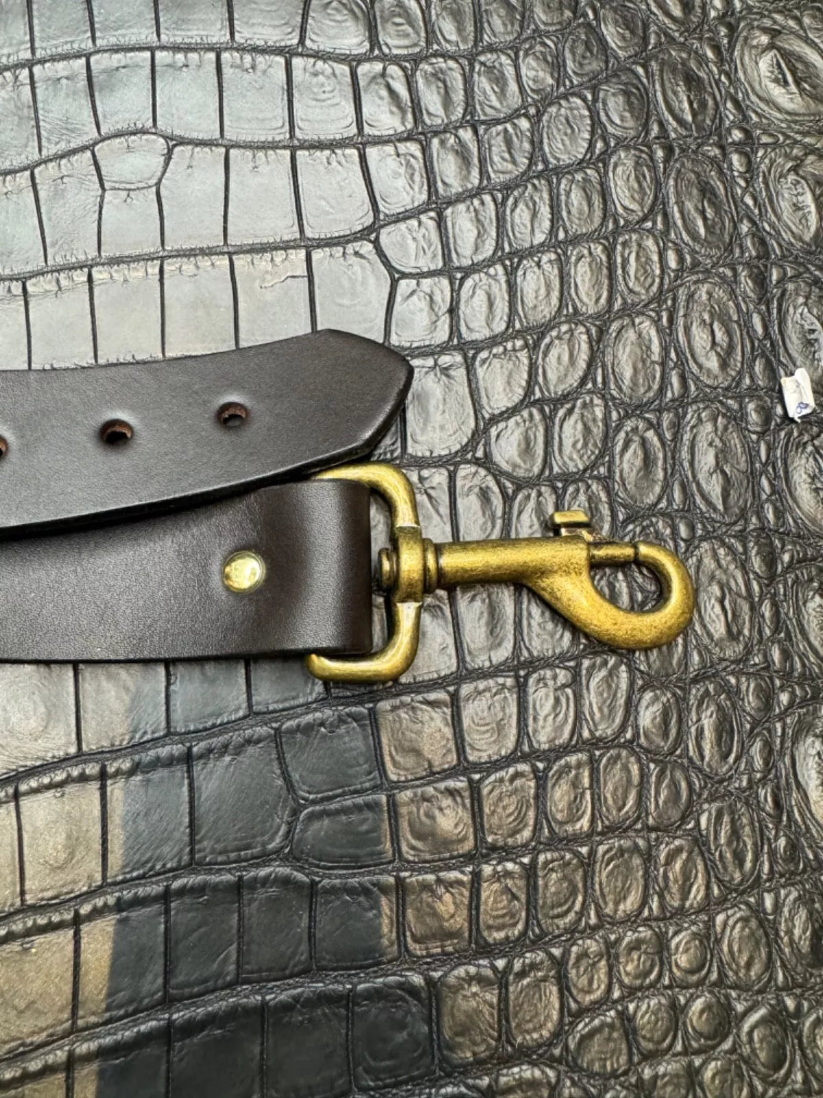 Filson Leather Shoulder Strap MADE IN USA Brown Bridle Brass Adjustable Vintage 70137200135