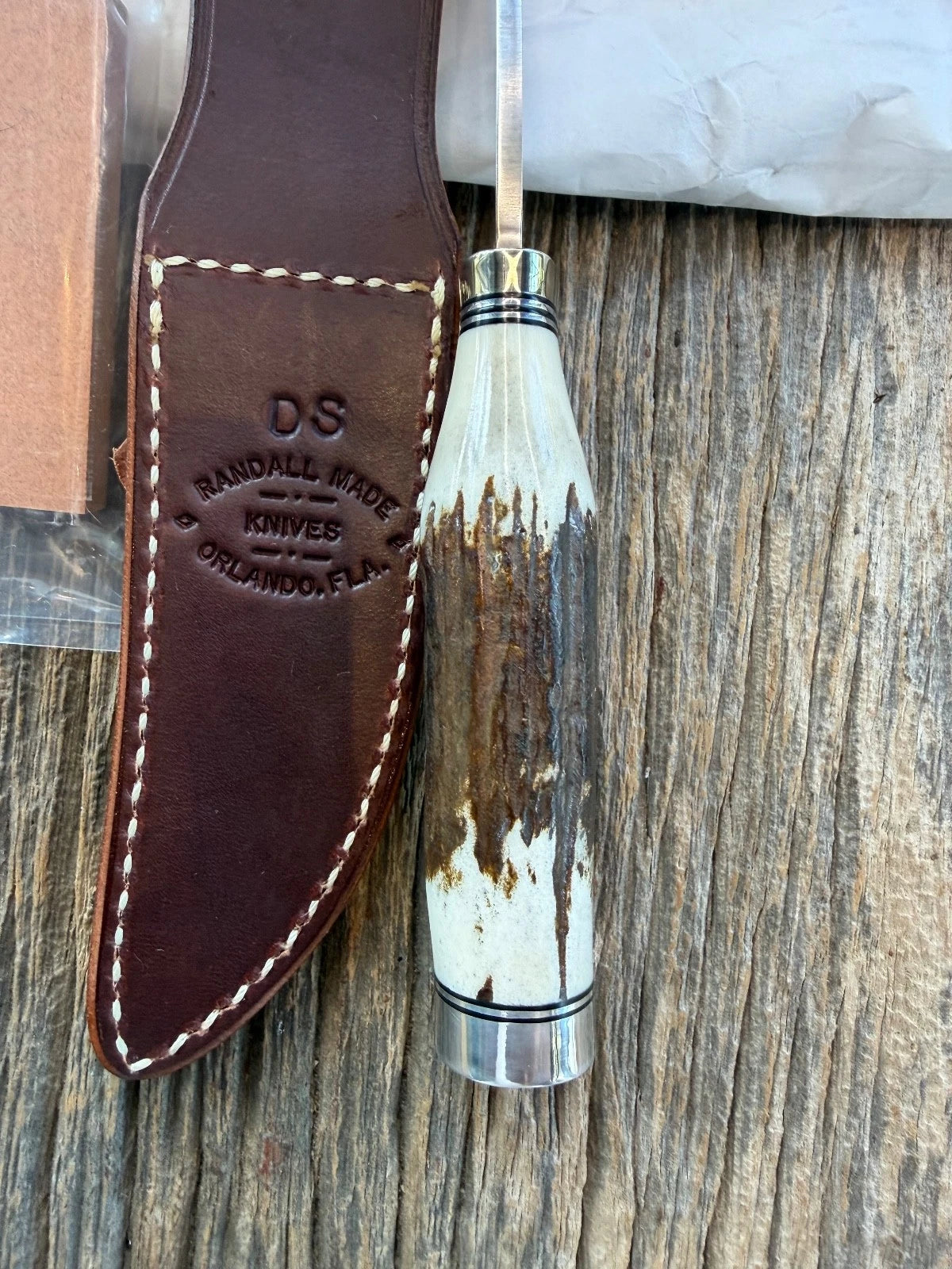 New in Paper Randall Made Knife Model Denmark Special Stainless Nickel Hilt