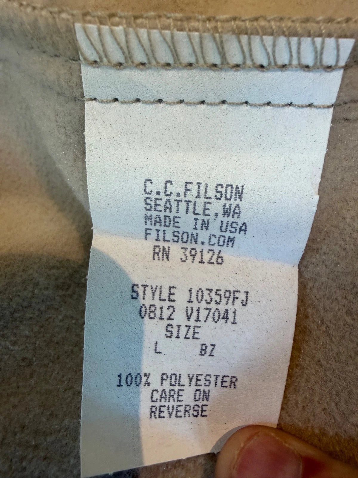 Filson Blaze Orange Mansfield Jacket Polartec Rare and NWT # 10359