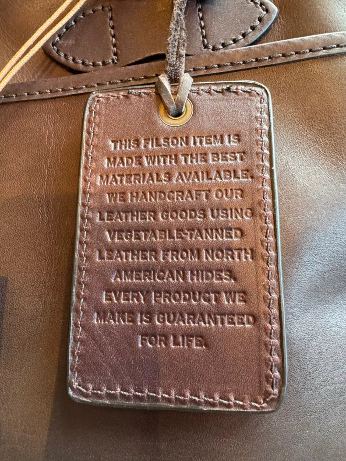 Grail Filson Weatherproof Briefcase in Sierra Brown Leather New with Tags Rare 11070394