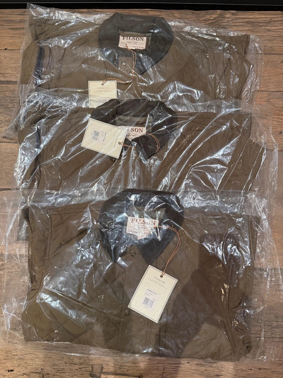 Filson Quilted Mile Marker Jacket NWT Vintage 11010773 Marsh Olive Large USA
