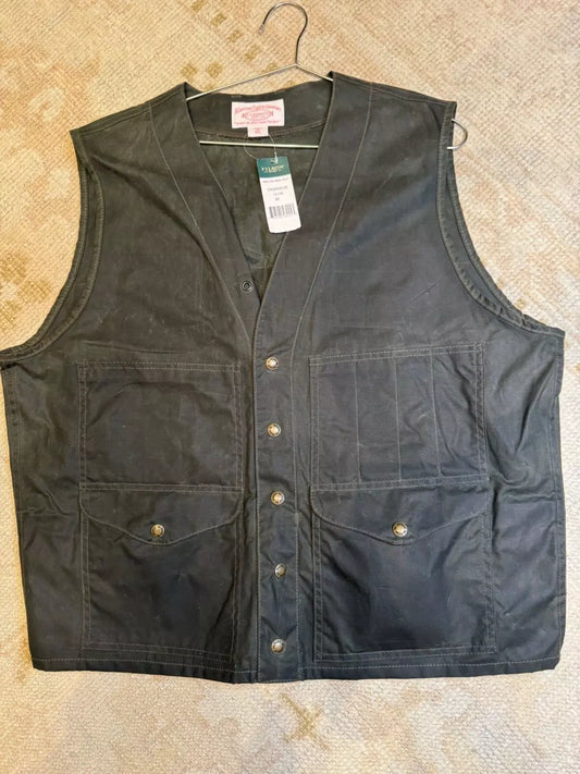 Filson Soy Wax Cruiser Vest | XXL | Olive Discontinued | New Tags Made in USA