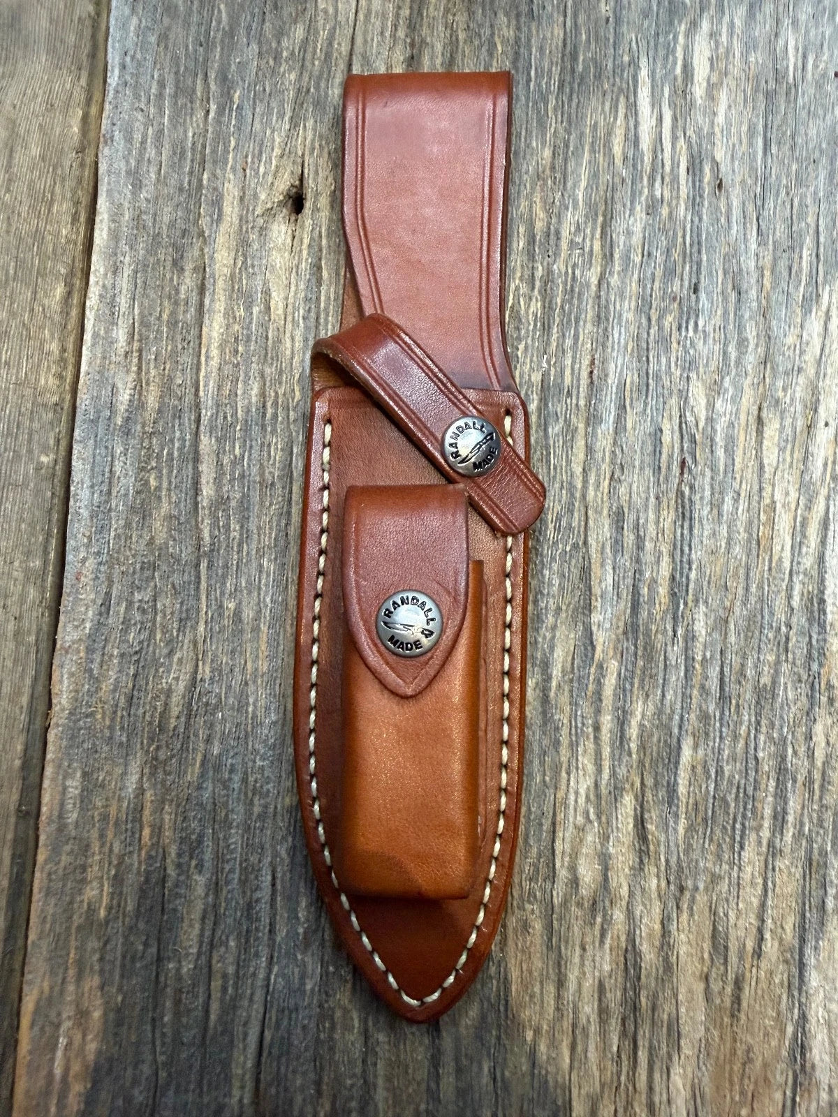 Randall Leather Knife Sheath Model Combat Companion with stone Randall Snap